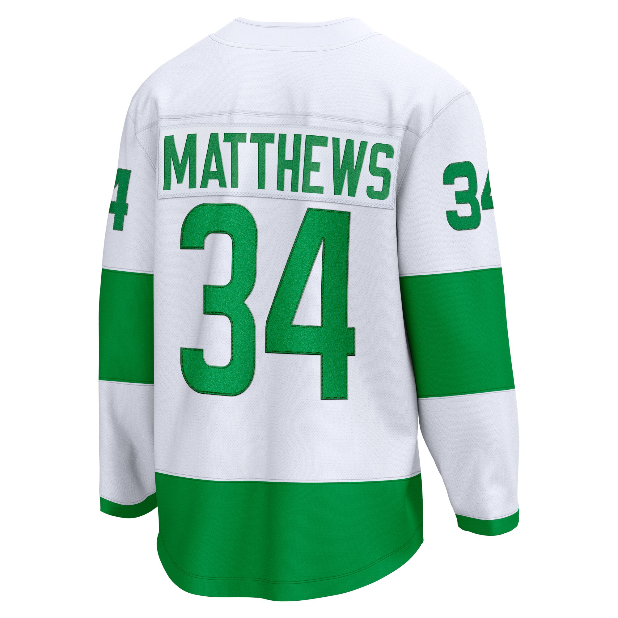 Auston Matthews Toronto Maple Leafs Fanatics St. Patricks Alternate Premier Breakaway Player Jersey - White cheap jerseys for sale - CheapJerseys.Shop