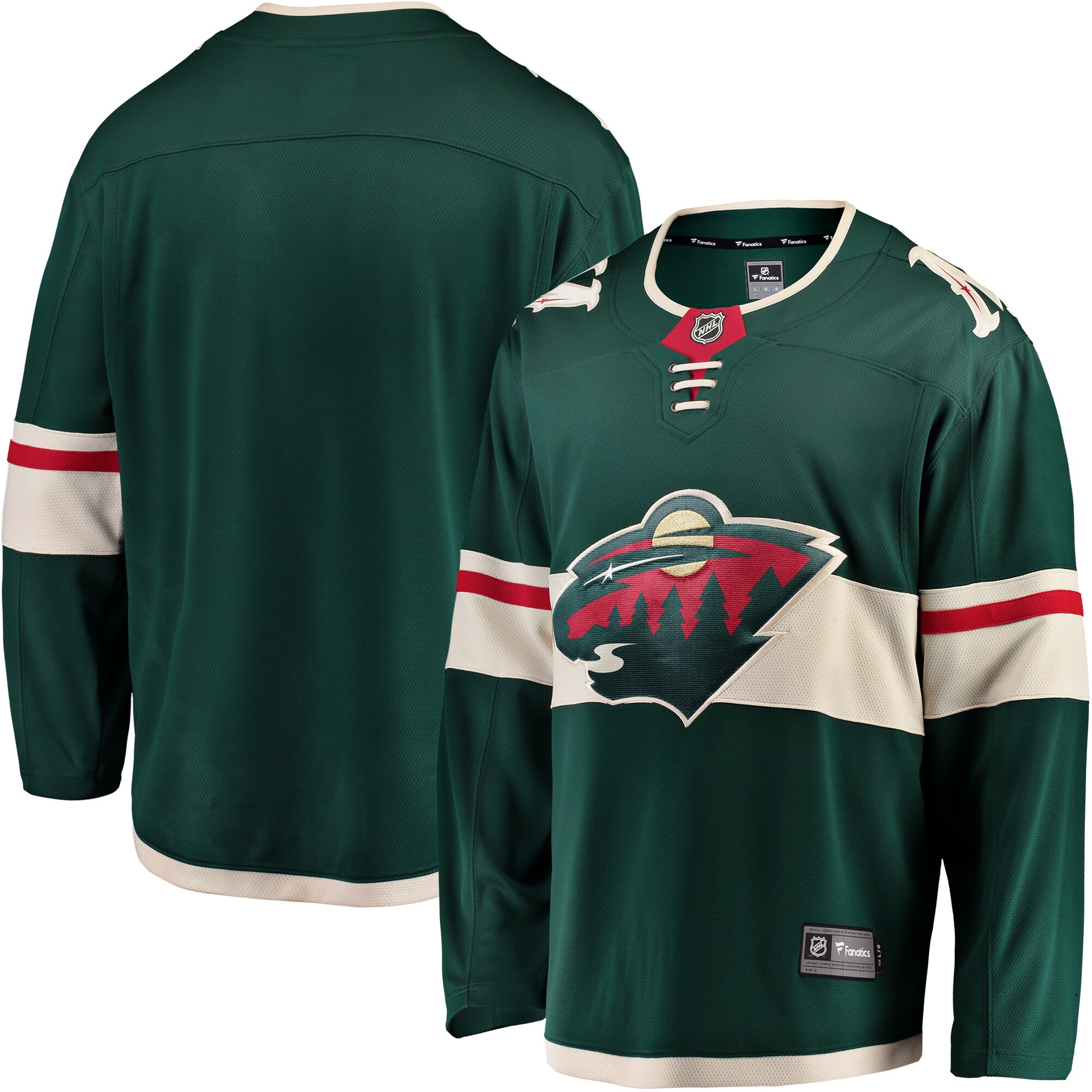 Minnesota Wild Fanatics Breakaway Home Jersey - Green cheap jerseys for sale - CheapJerseys.Shop