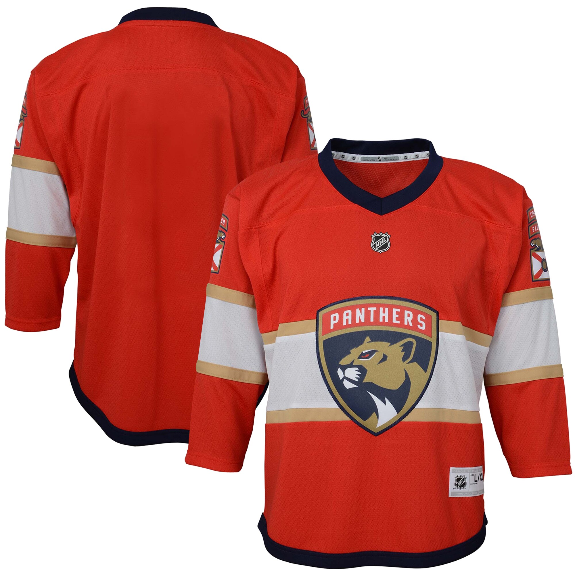 Florida Panthers Youth Home Replica Blank Jersey - Red cheap jerseys for sale - CheapJerseys.Shop