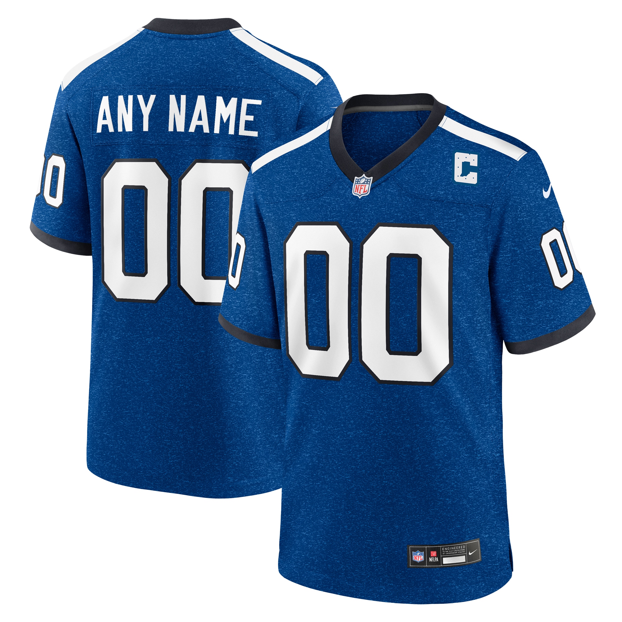 Indiana Nights Indianapolis Colts Alternate Custom Game Jersey - Blue cheap jerseys for sale - CheapJerseys.Shop