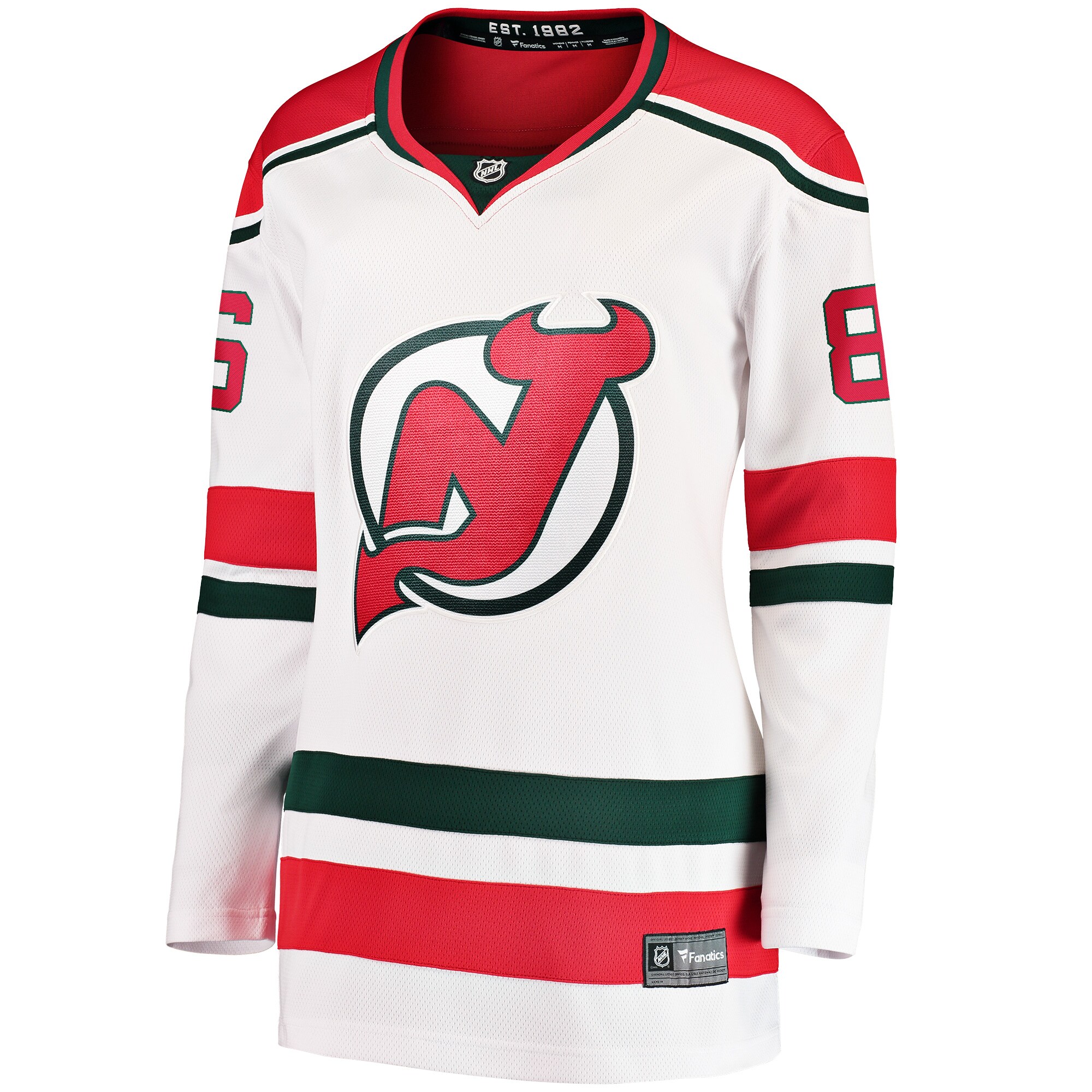 Jack Hughes New Jersey Devils Fanatics Women's 2022\/23 Heritage Premier Breakaway Jersey - White cheap jerseys for sale - CheapJerseys.Shop
