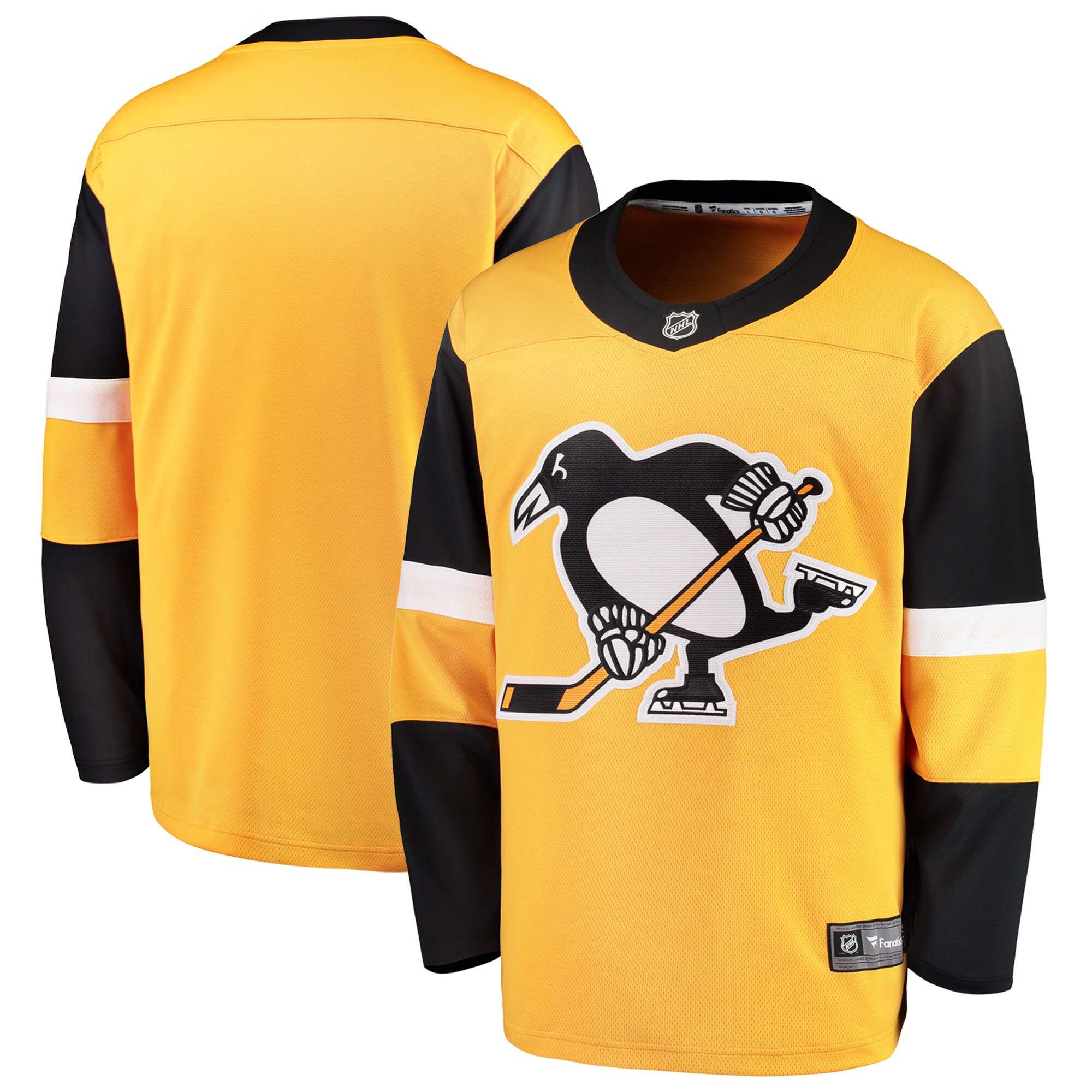 Pittsburgh Penguins Fanatics Alternate Breakaway Jersey - Gold cheap jerseys for sale - CheapJerseys.Shop