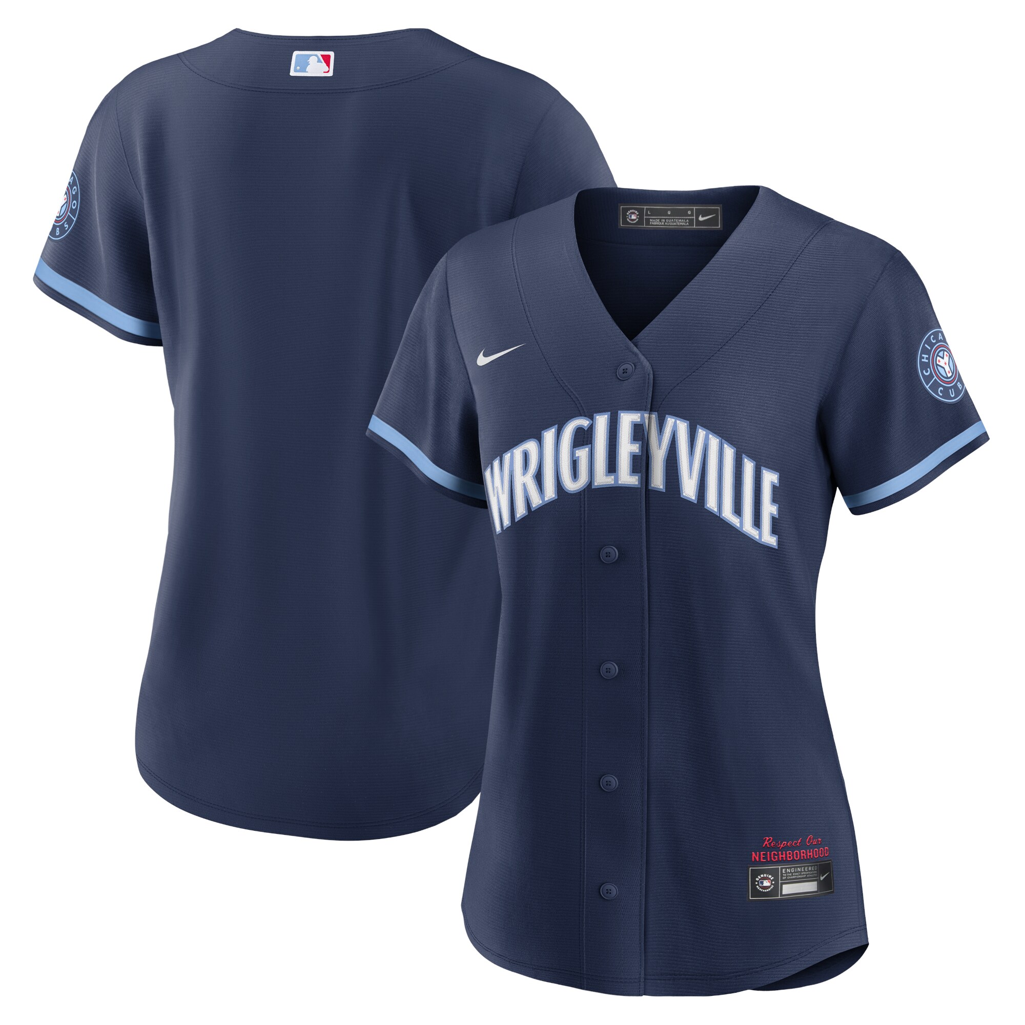 Chicago Cubs Women's City Connect Replica Jersey - Navy cheap jerseys for sale - CheapJerseys.Shop