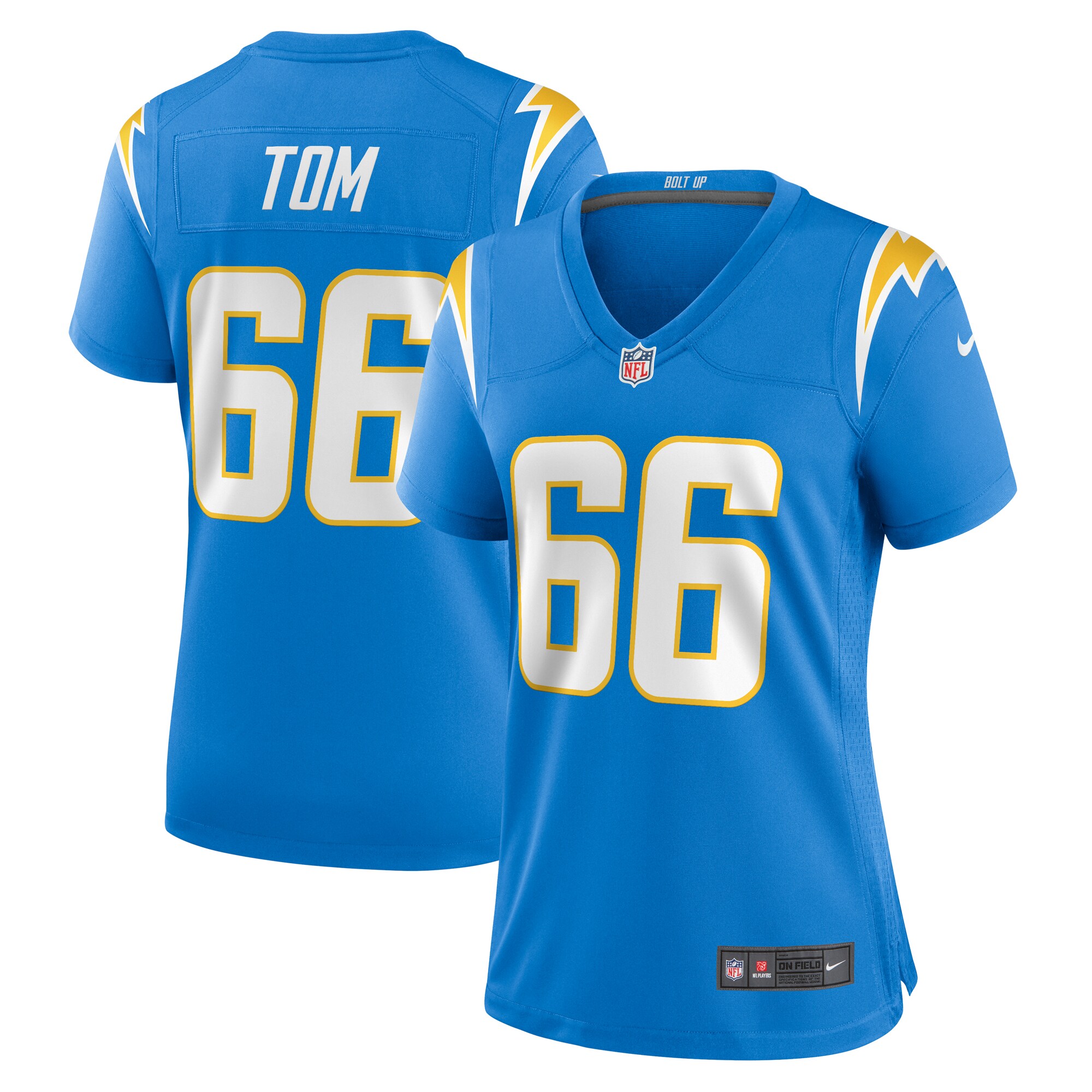 Cameron Tom Los Angeles Chargers Women's Game Jersey - Powder Blue cheap jerseys for sale - CheapJerseys.Shop