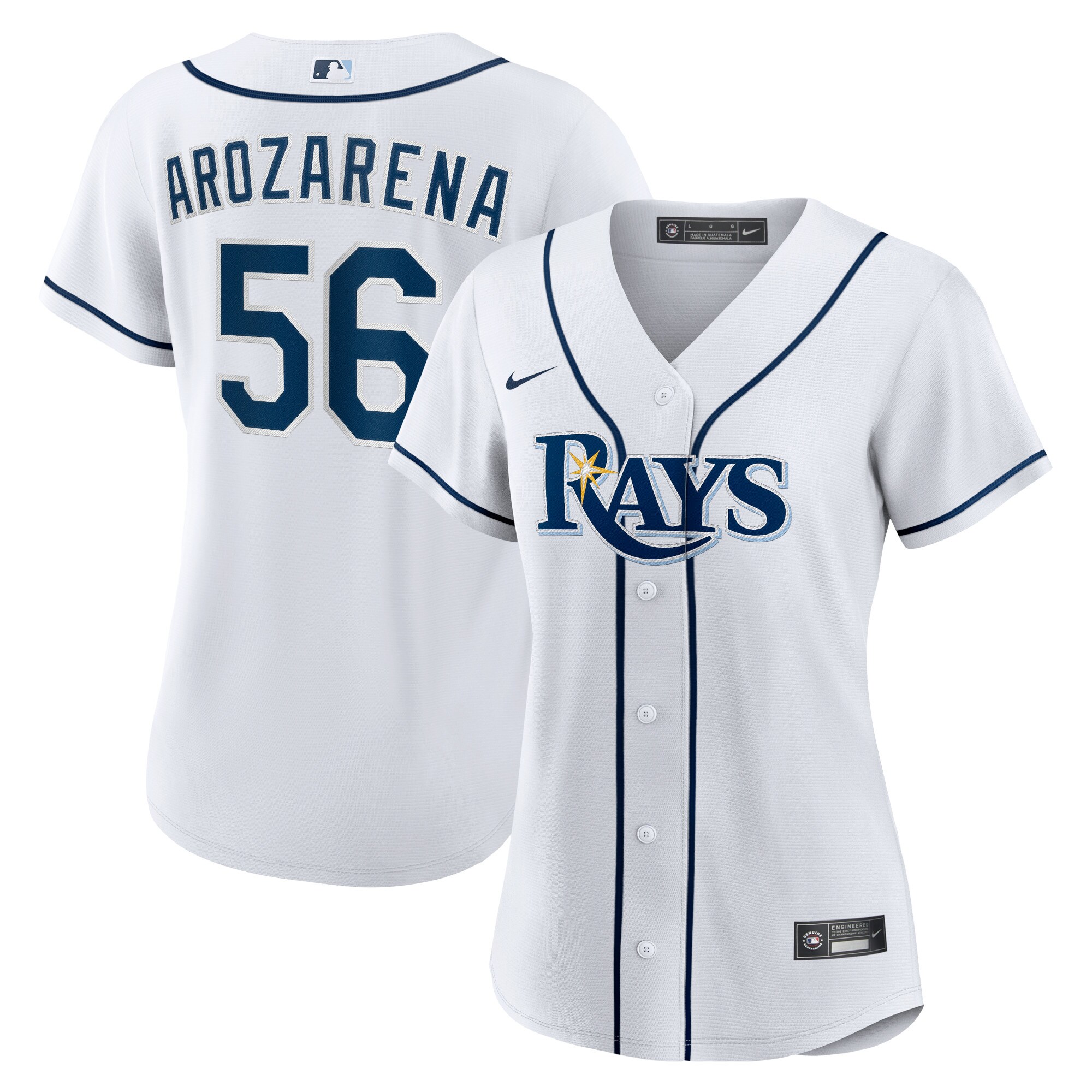 Randy Arozarena Tampa Bay Rays Women's Home Replica Player Jersey - White cheap jerseys for sale - CheapJerseys.Shop