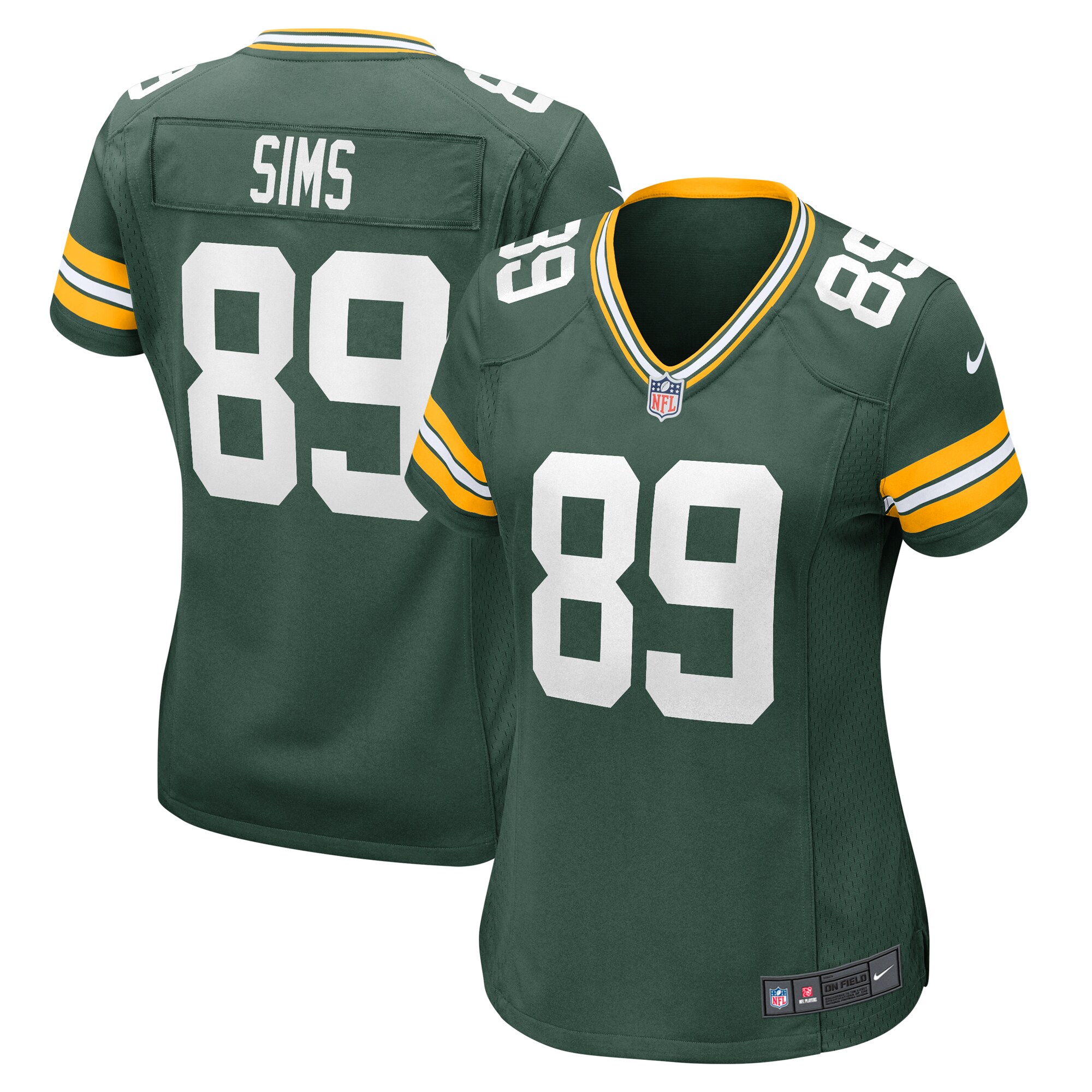 Ben Sims Green Bay Packers Women's Team Game Jersey - Green cheap jerseys for sale - CheapJerseys.Shop