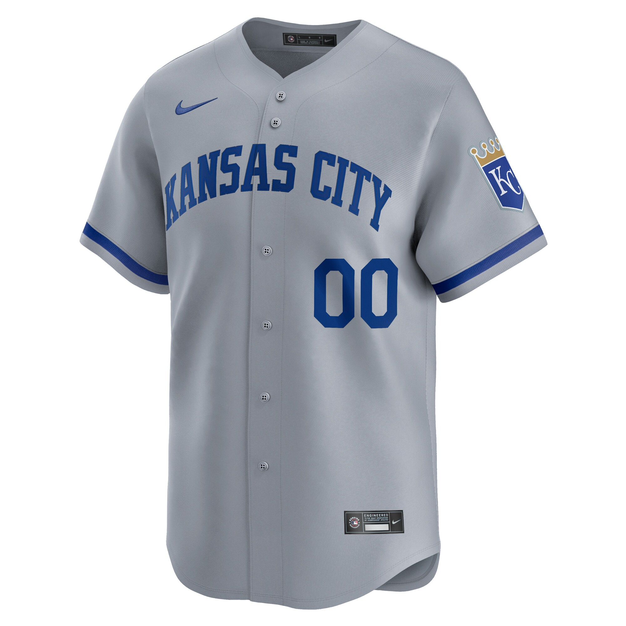 Kansas City Royals Away Limited Custom Jersey - Gray cheap jerseys for sale - CheapJerseys.Shop