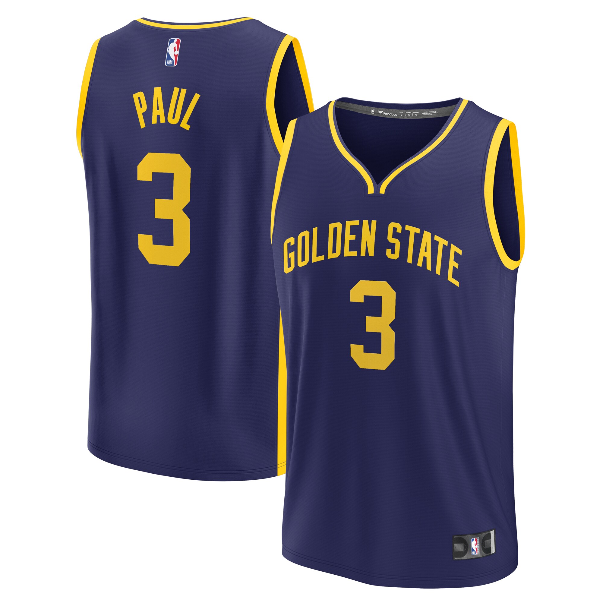 Chris Paul Golden State Warriors Fanatics Youth Fast Break Player Jersey - Statement Edition - Navy cheap jerseys for sale - CheapJerseys.Shop