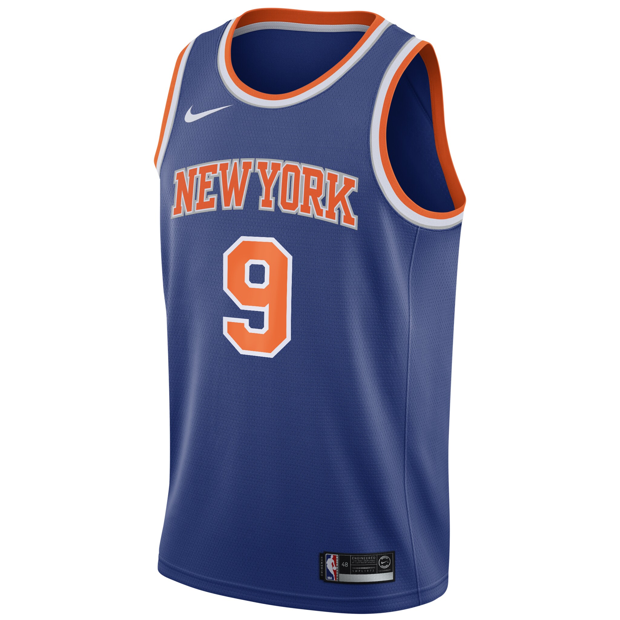 RJ Barrett New York Knicks Swingman Jersey Blue - Icon Edition cheap jerseys for sale - CheapJerseys.Shop