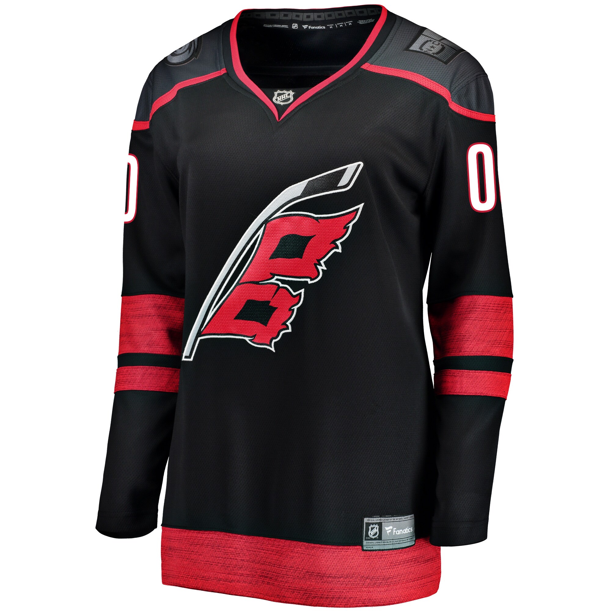 Carolina Hurricanes Fanatics Women's Home Breakaway Custom Jersey - Black cheap jerseys for sale - CheapJerseys.Shop
