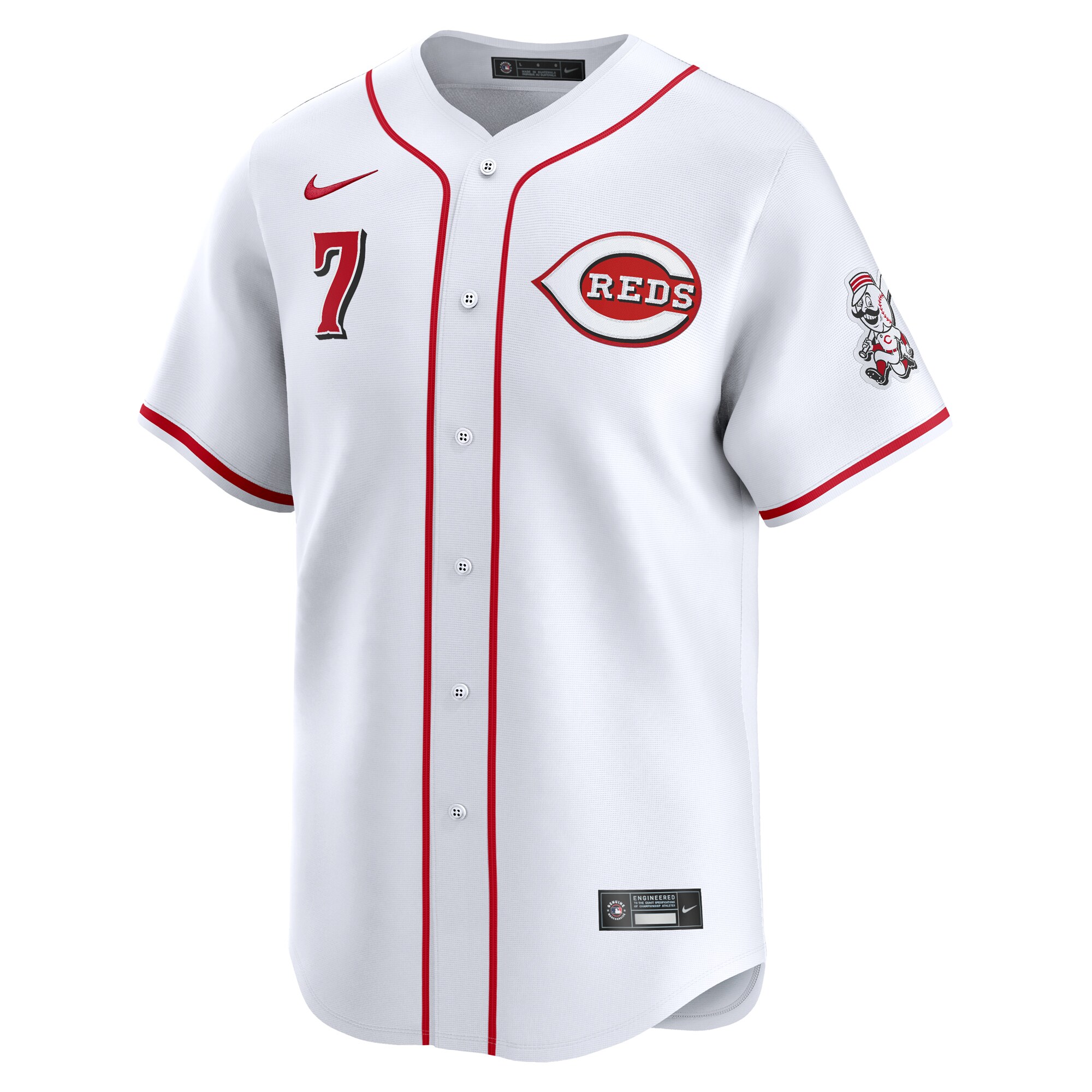 Spencer Steer Cincinnati Reds Home Limited Player Jersey - White cheap jerseys for sale - CheapJerseys.Shop