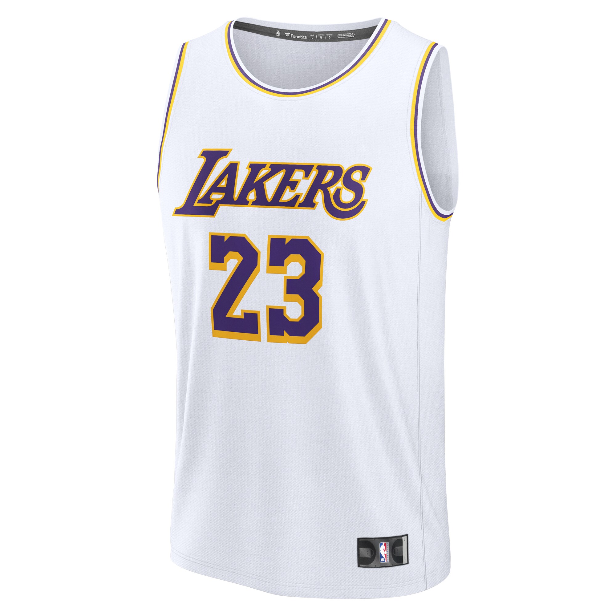 LeBron James Los Angeles Lakers Fanatics Fast Break Replica Player Jersey - Association Edition - White cheap jerseys for sale - CheapJerseys.Shop