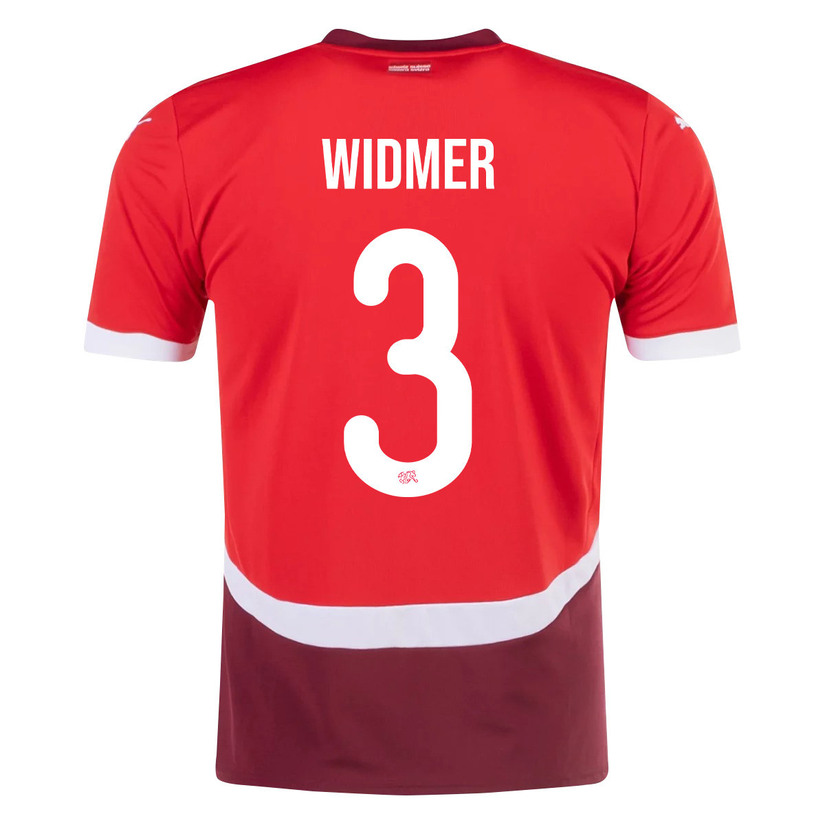 Silvan Widmer 3 Switzerland National Team 2024/25 Home Men Jersey - Red cheap jerseys for sale - CheapJerseys.Shop