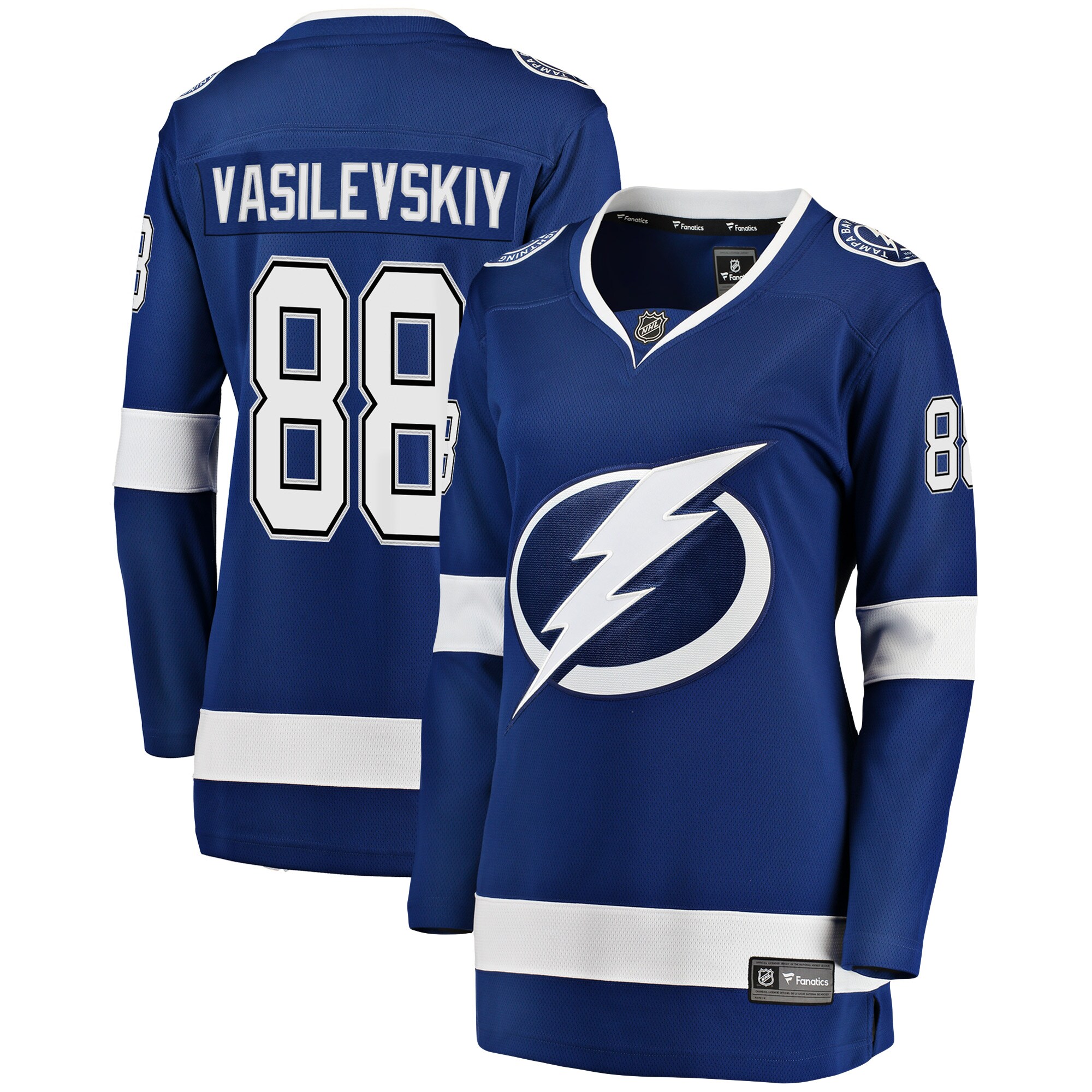 Andrei Vasilevskiy Tampa Bay Lightning Fanatics Women's Premier Breakaway Player Jersey - Blue cheap jerseys for sale - CheapJerseys.Shop