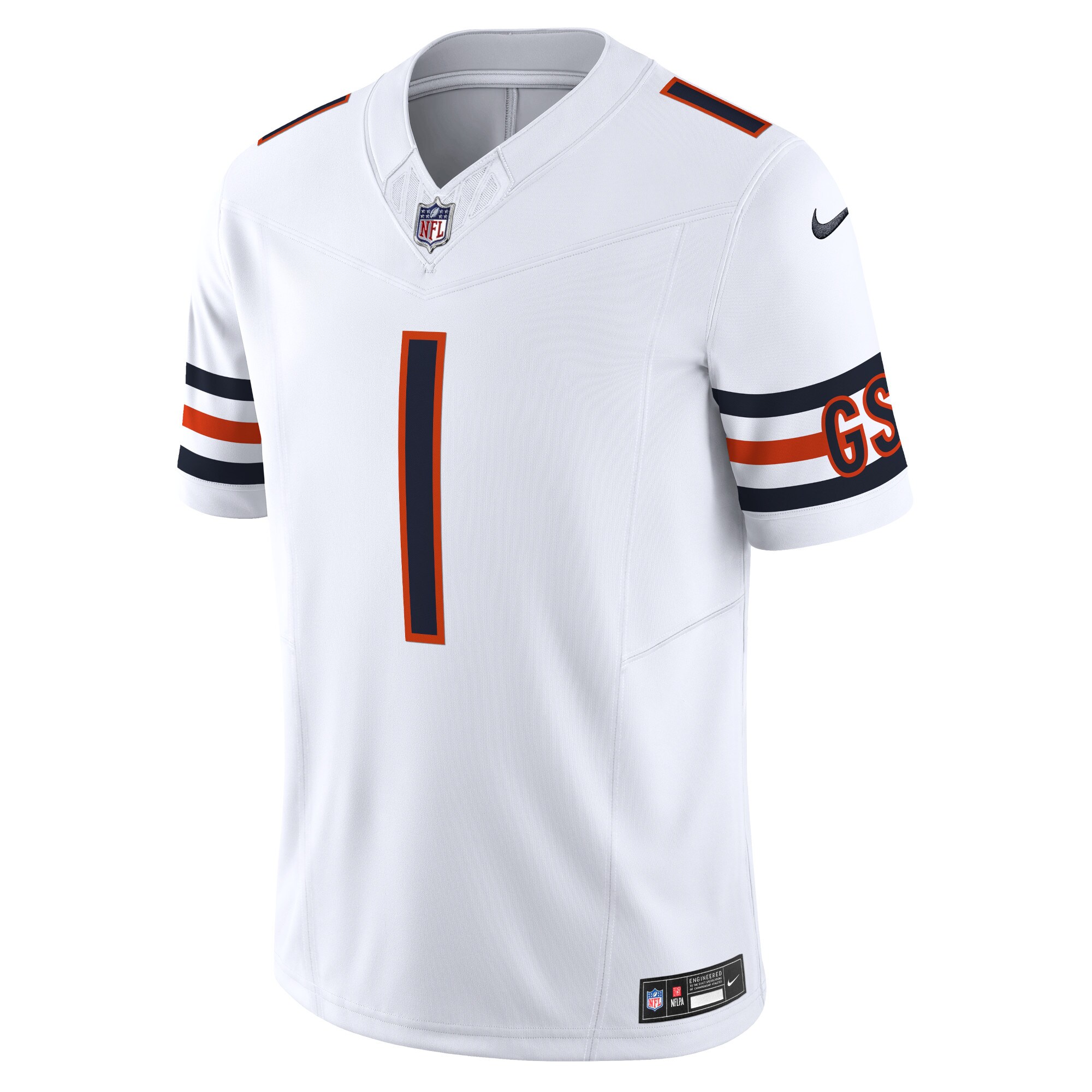 Justin Fields Chicago Bears Vapor F.U.S.E. Limited Jersey - White cheap jerseys for sale - CheapJerseys.Shop