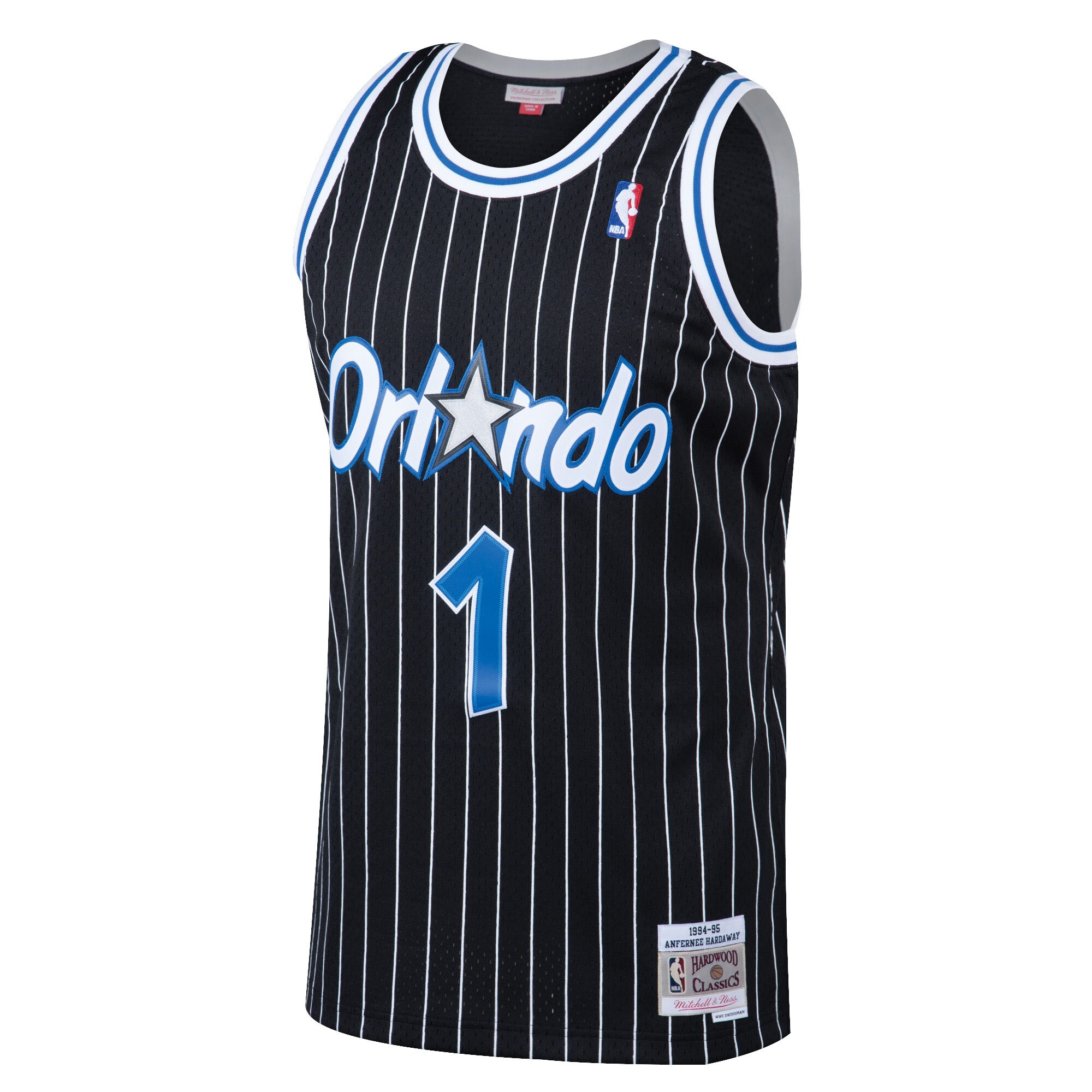 Penny Hardaway Orlando Magic Mitchell & Ness Hardwood Classics Swingman Jersey - Black cheap jerseys for sale - CheapJerseys.Shop