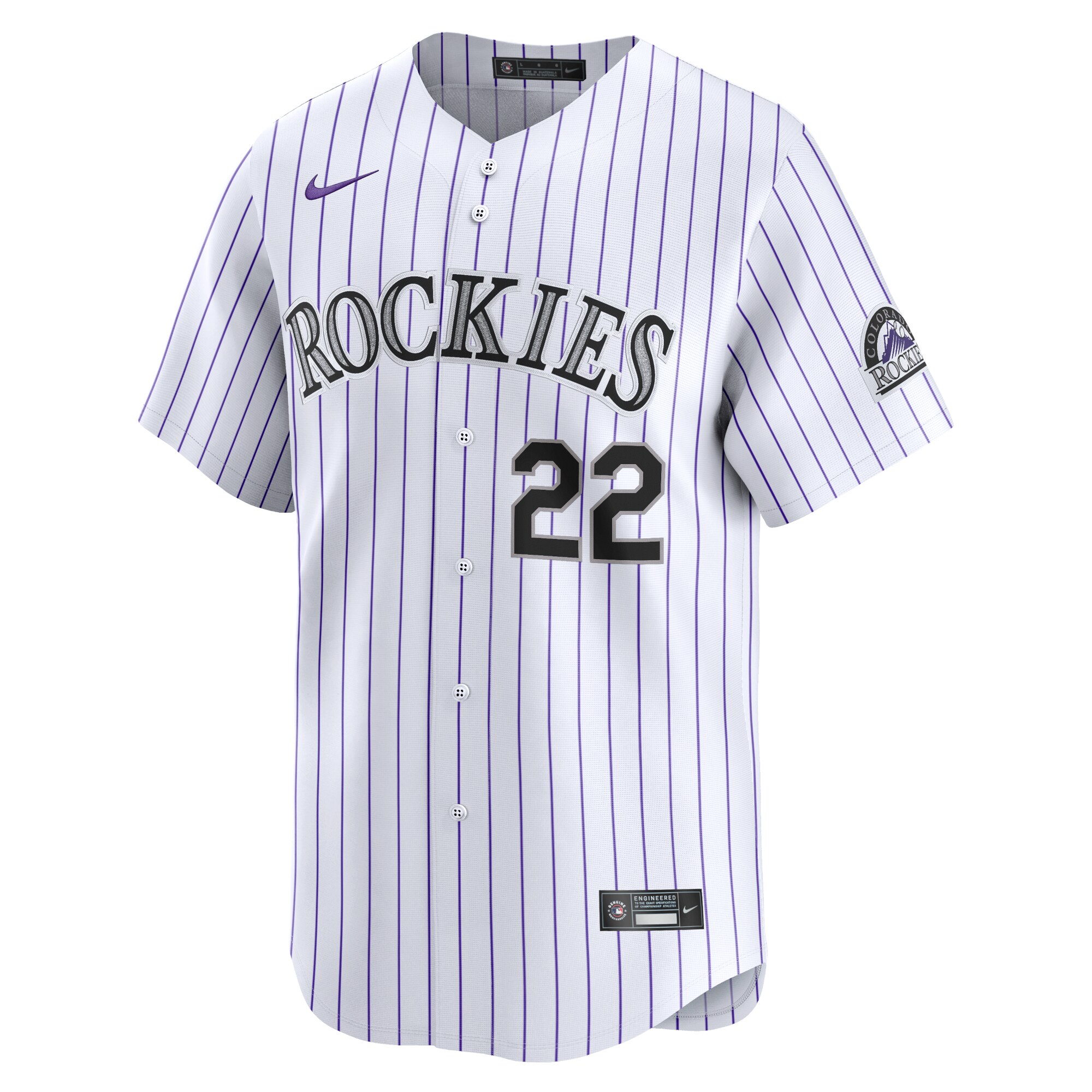 Nolan Jones Colorado Rockies Home Limited Player Jersey - White cheap jerseys for sale - CheapJerseys.Shop