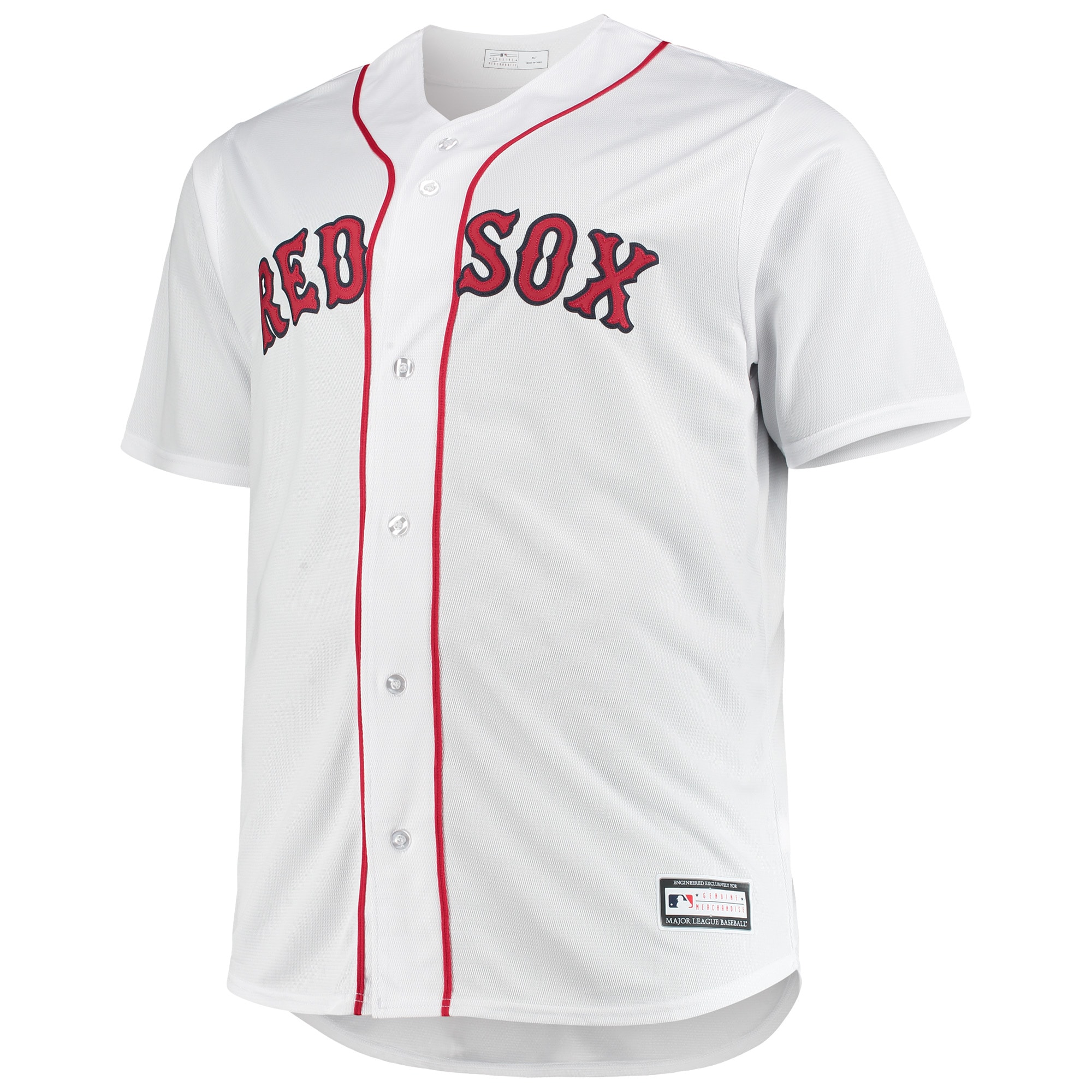 Boston Red Sox Big & Tall Home Replica Team Jersey - White cheap jerseys for sale - CheapJerseys.Shop