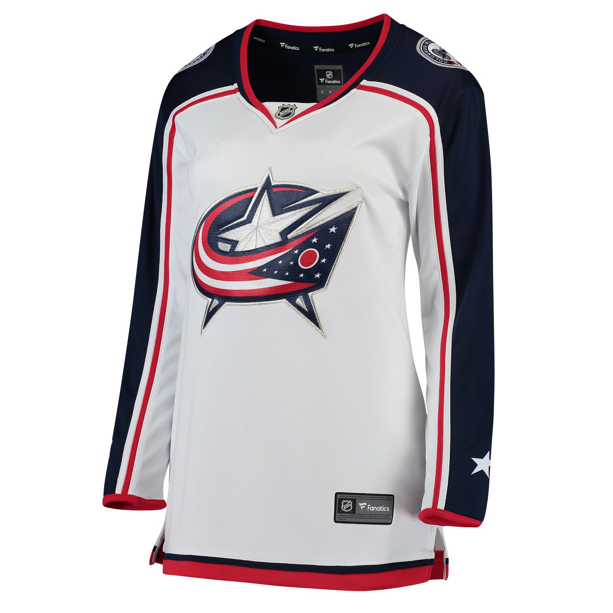 Columbus Blue Jackets Fanatics Women's Away Breakaway Jersey - White cheap jerseys for sale - CheapJerseys.Shop