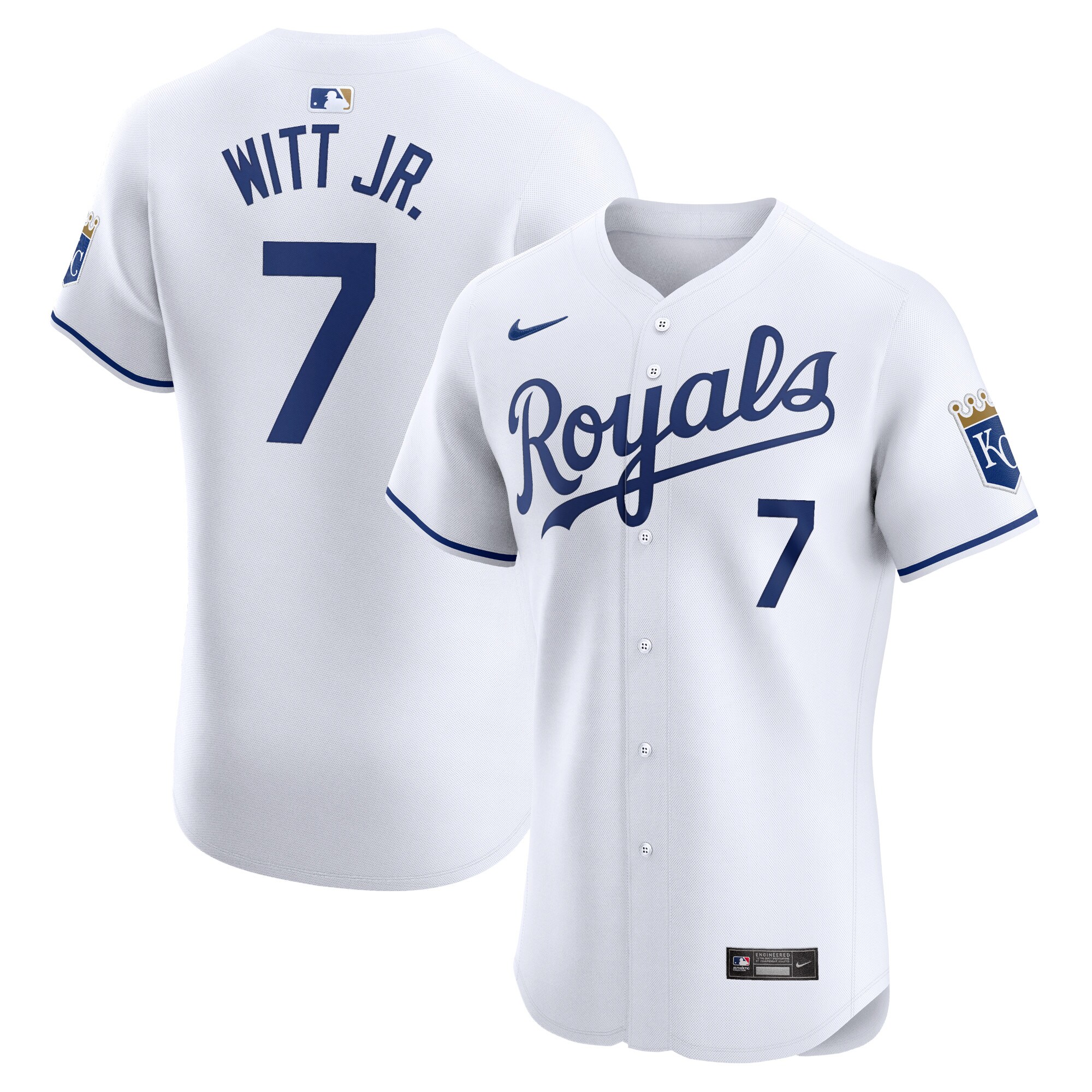 Bobby Witt Jr. Kansas City Royals Home Elite Player Jersey - White cheap jerseys for sale - CheapJerseys.Shop