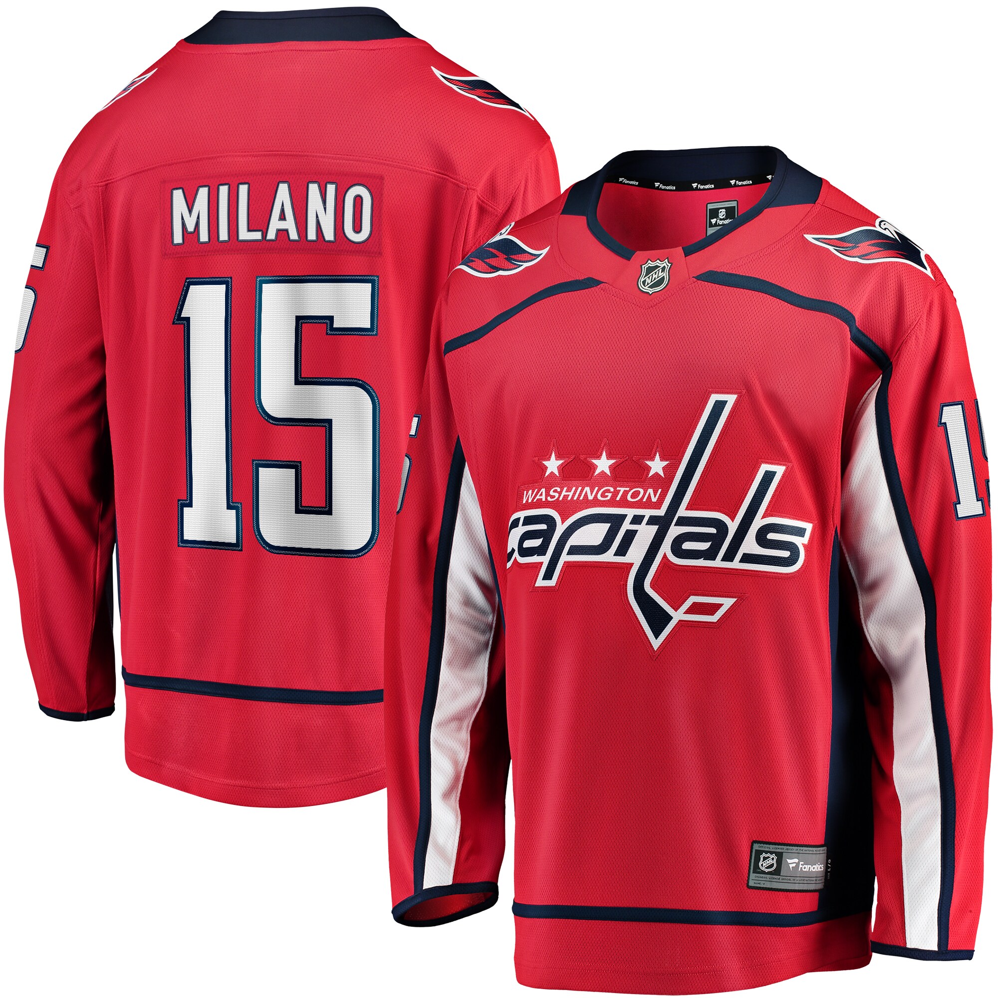 Sonny Milano Washington Capitals Fanatics Home Breakaway Jersey - Red cheap jerseys for sale - CheapJerseys.Shop