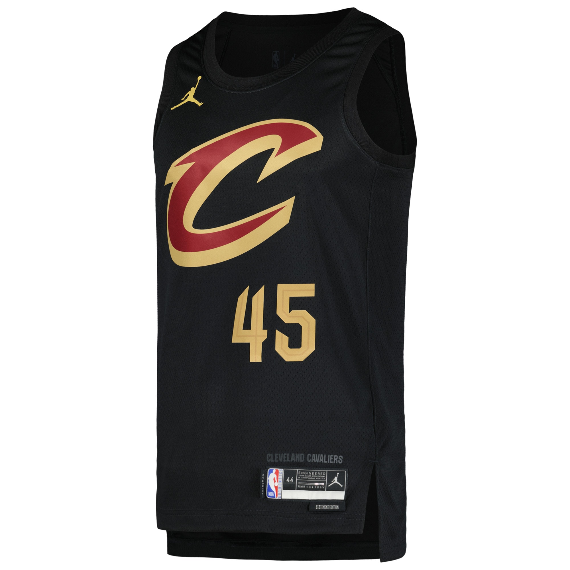 Donovan Mitchell Cleveland Cavaliers Jordan Brand Swingman Player Jersey - Statement Edition - Black cheap jerseys for sale - CheapJerseys.Shop