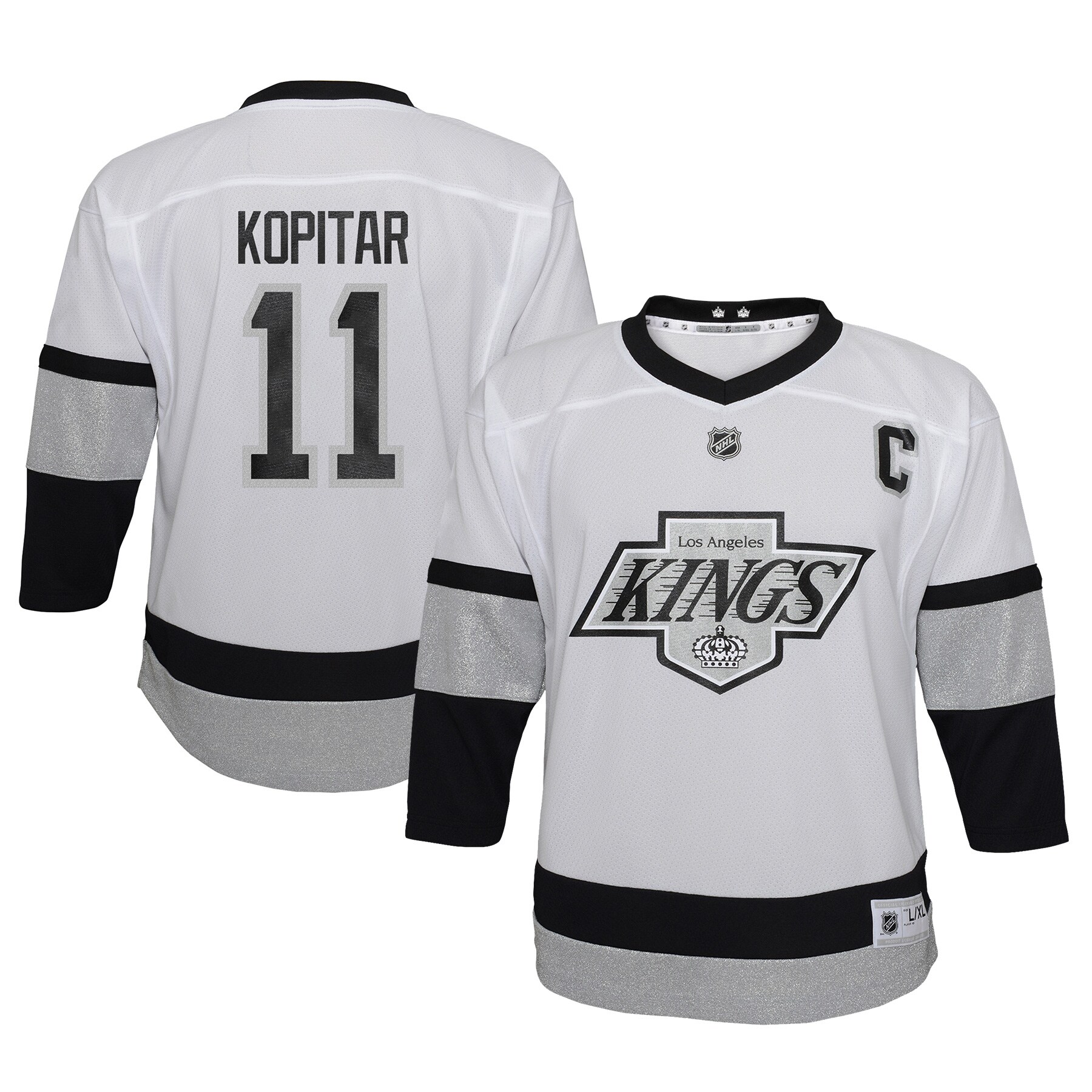 Anze Kopitar Los Angeles Kings Toddler 2021\/22 Alternate Replica Player Jersey - White cheap jerseys for sale - CheapJerseys.Shop