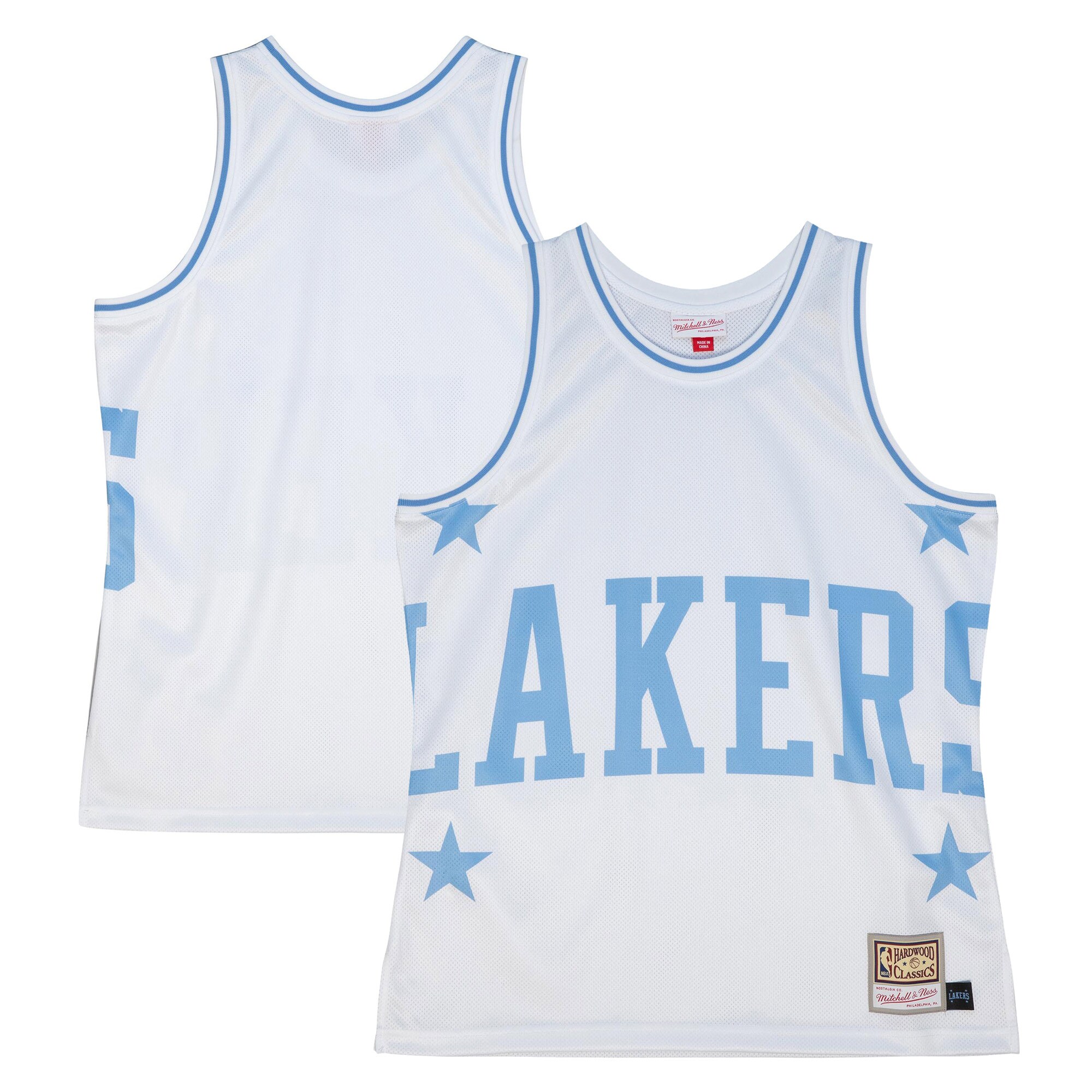 Los Angeles Lakers Mitchell & Ness Hardwood Classics Blown Out Fashion Jersey - White cheap jerseys for sale - CheapJerseys.Shop