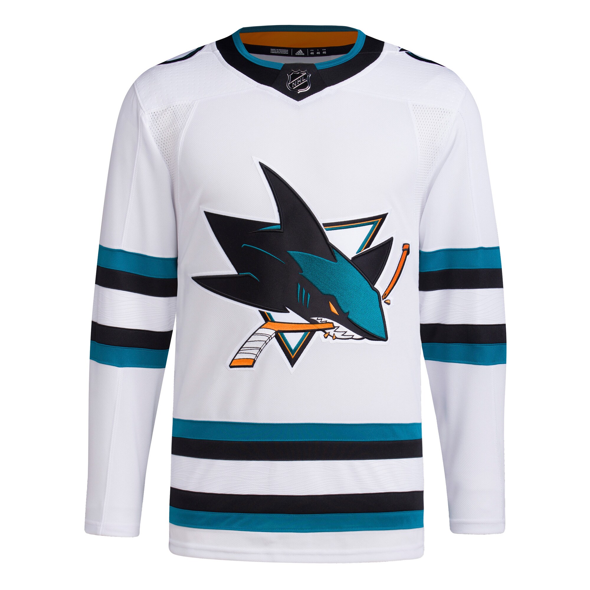 San Jose Sharks Men's Away Primegreen Authentic Jersey - White cheap jerseys for sale - CheapJerseys.Shop