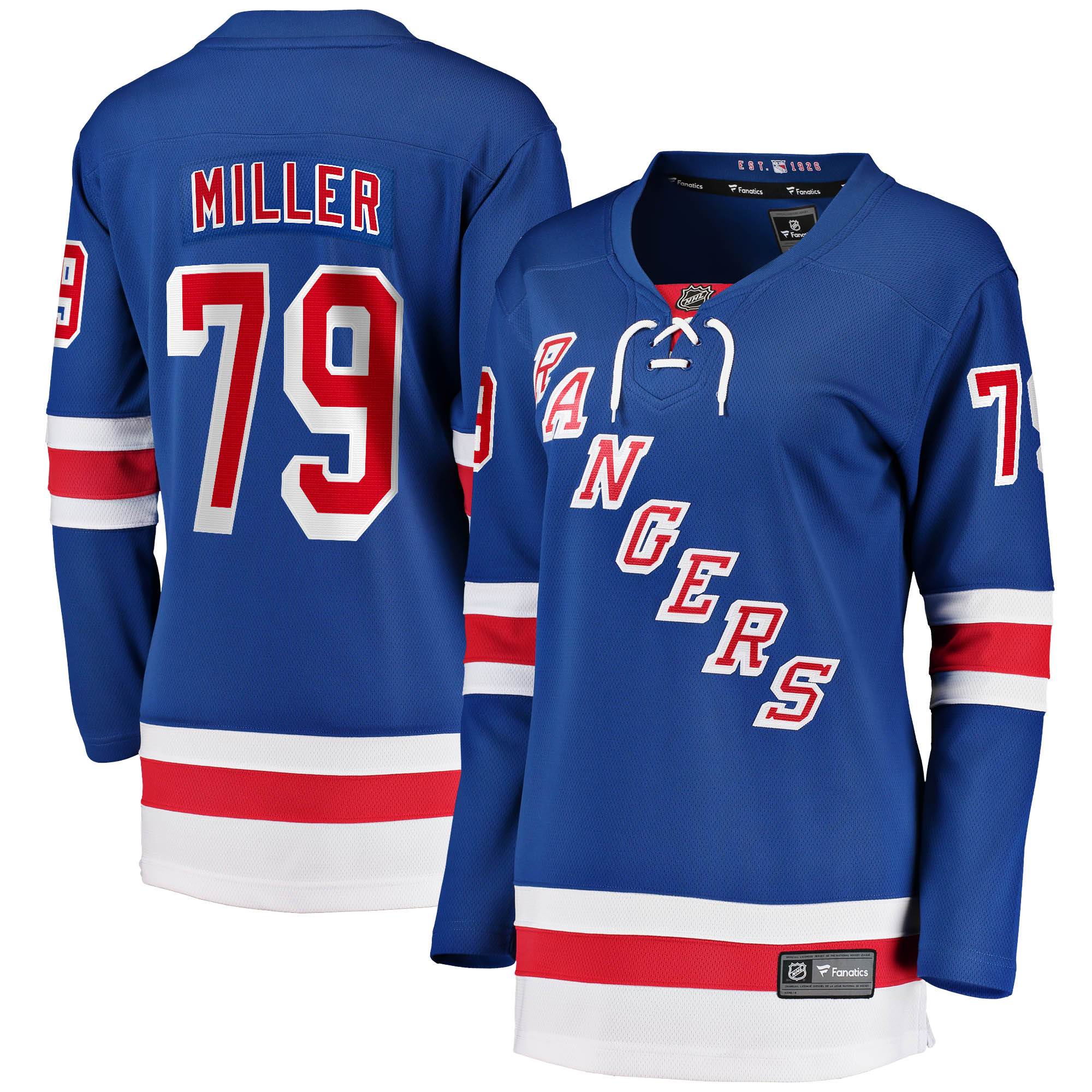 K'Andre Miller New York Rangers Fanatics Women's Home Breakaway Jersey - Blue cheap jerseys for sale - CheapJerseys.Shop