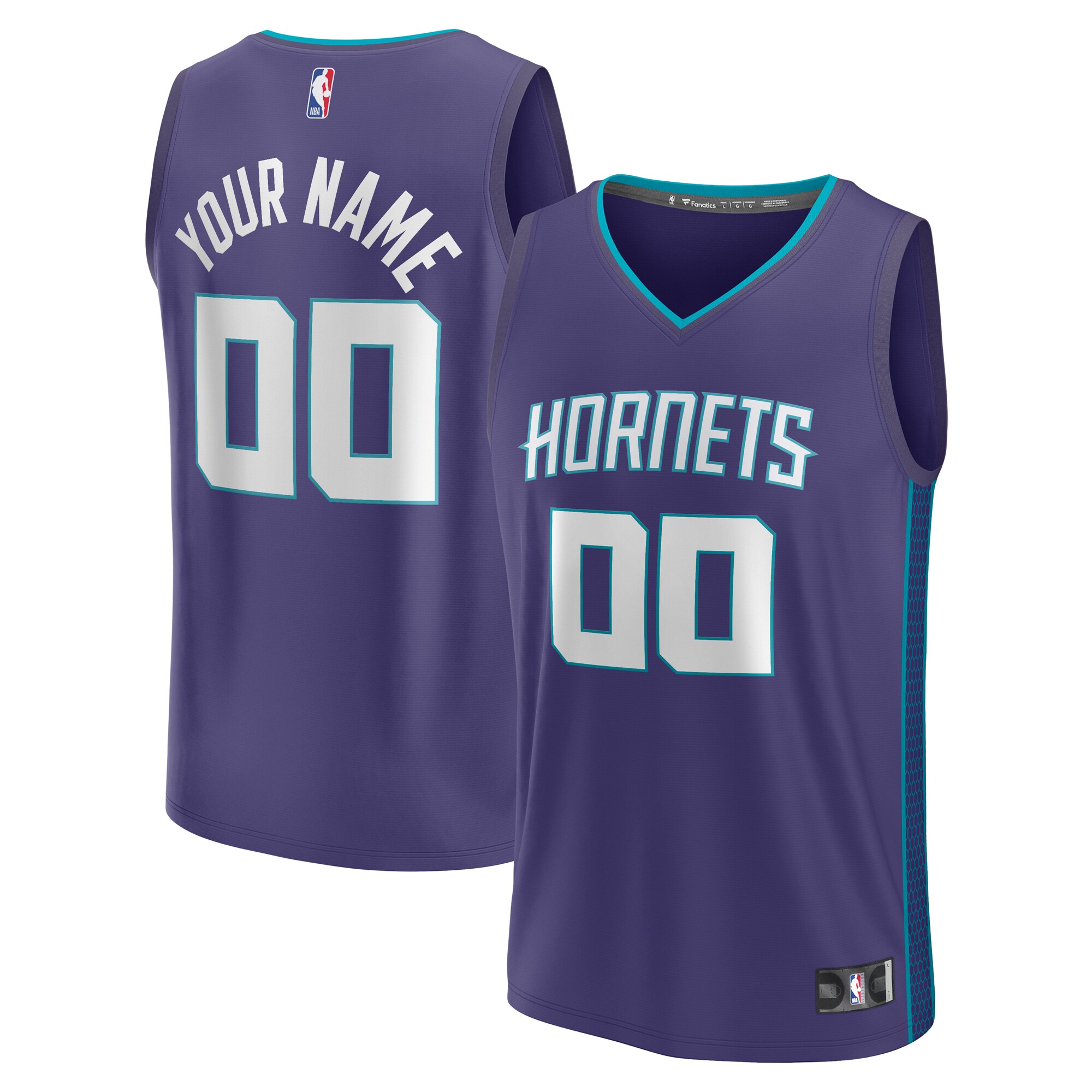 Charlotte Hornets Fanatics Fast Break Custom Jersey - Purple - Statement Edition cheap jerseys for sale - CheapJerseys.Shop