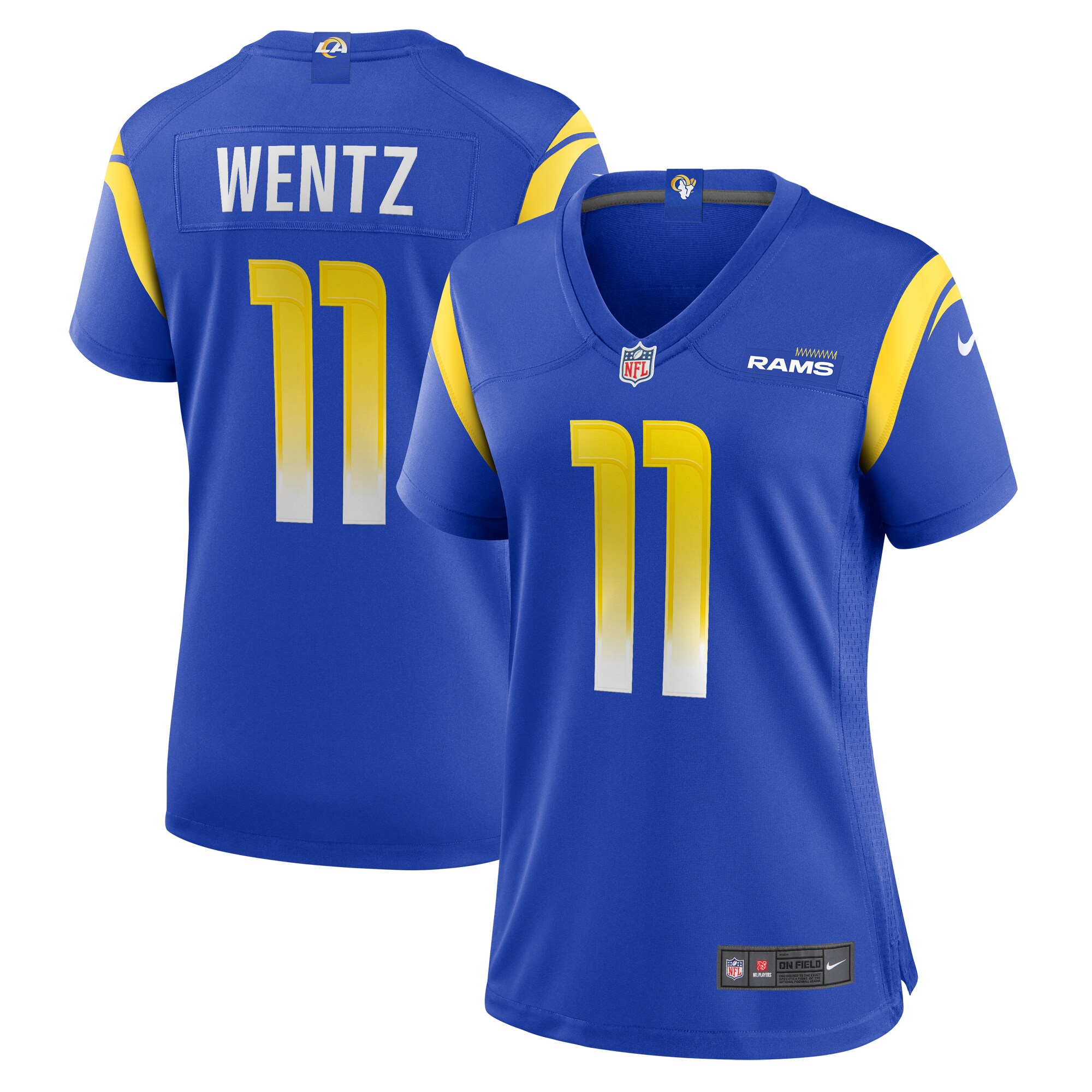 Carson Wentz Los Angeles Rams Women's Team Game Jersey - Royal cheap jerseys for sale - CheapJerseys.Shop