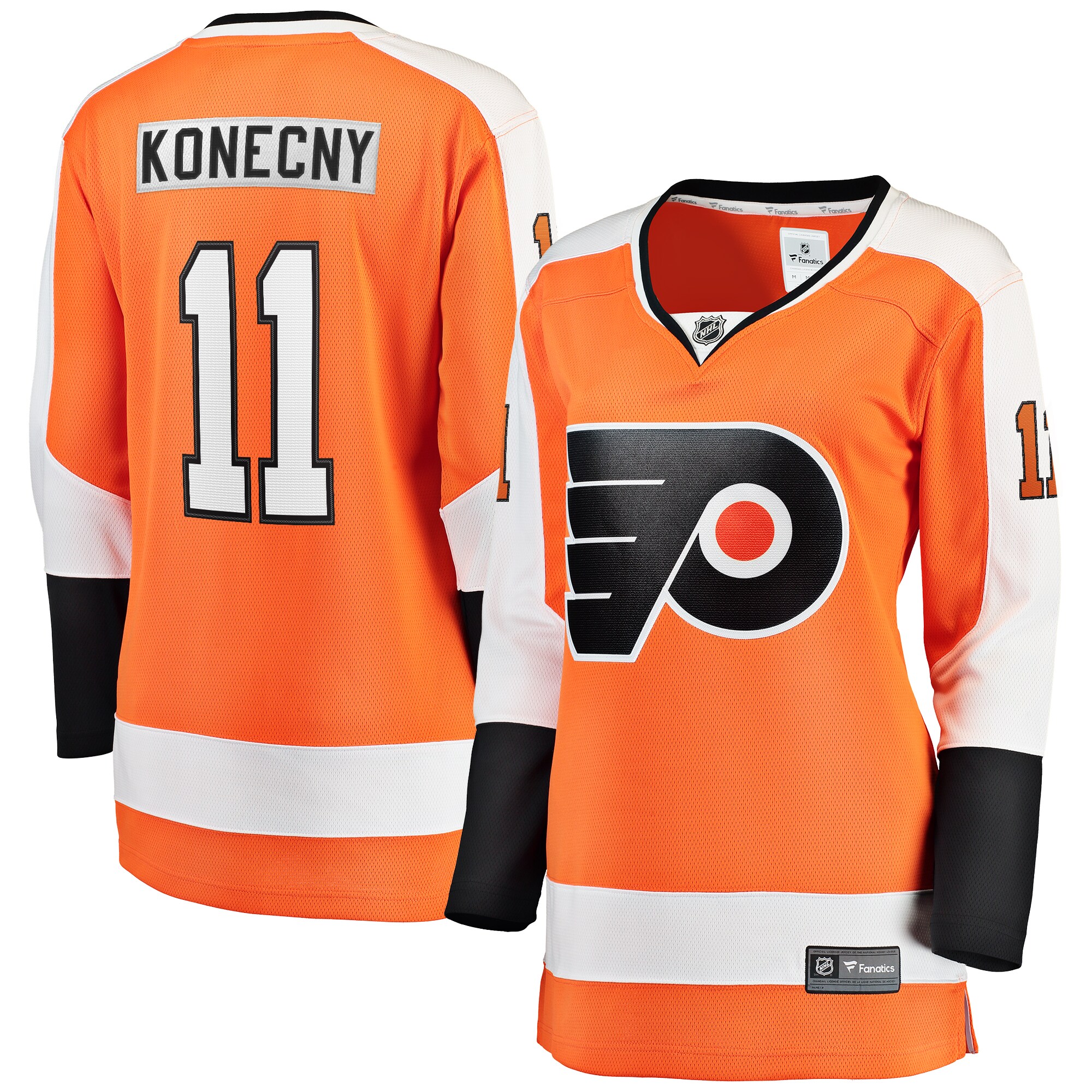 Travis Konecny Philadelphia Flyers Fanatics Women's Home Premier Breakaway Player Jersey - Orange cheap jerseys for sale - CheapJerseys.Shop