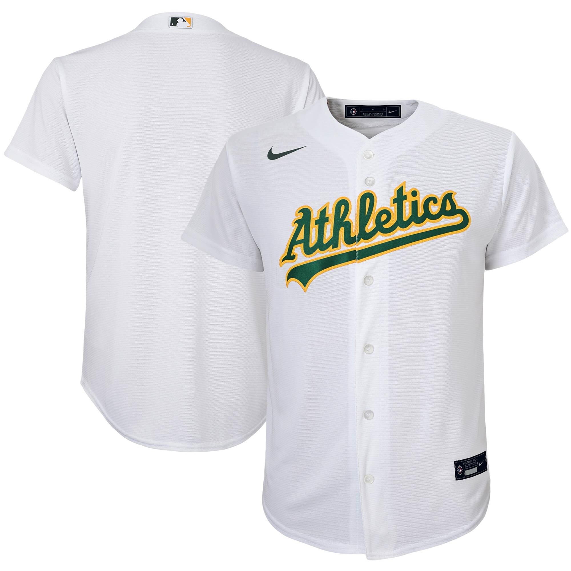 Oakland Athletics Youth Home Replica Team Jersey - White cheap jerseys for sale - CheapJerseys.Shop
