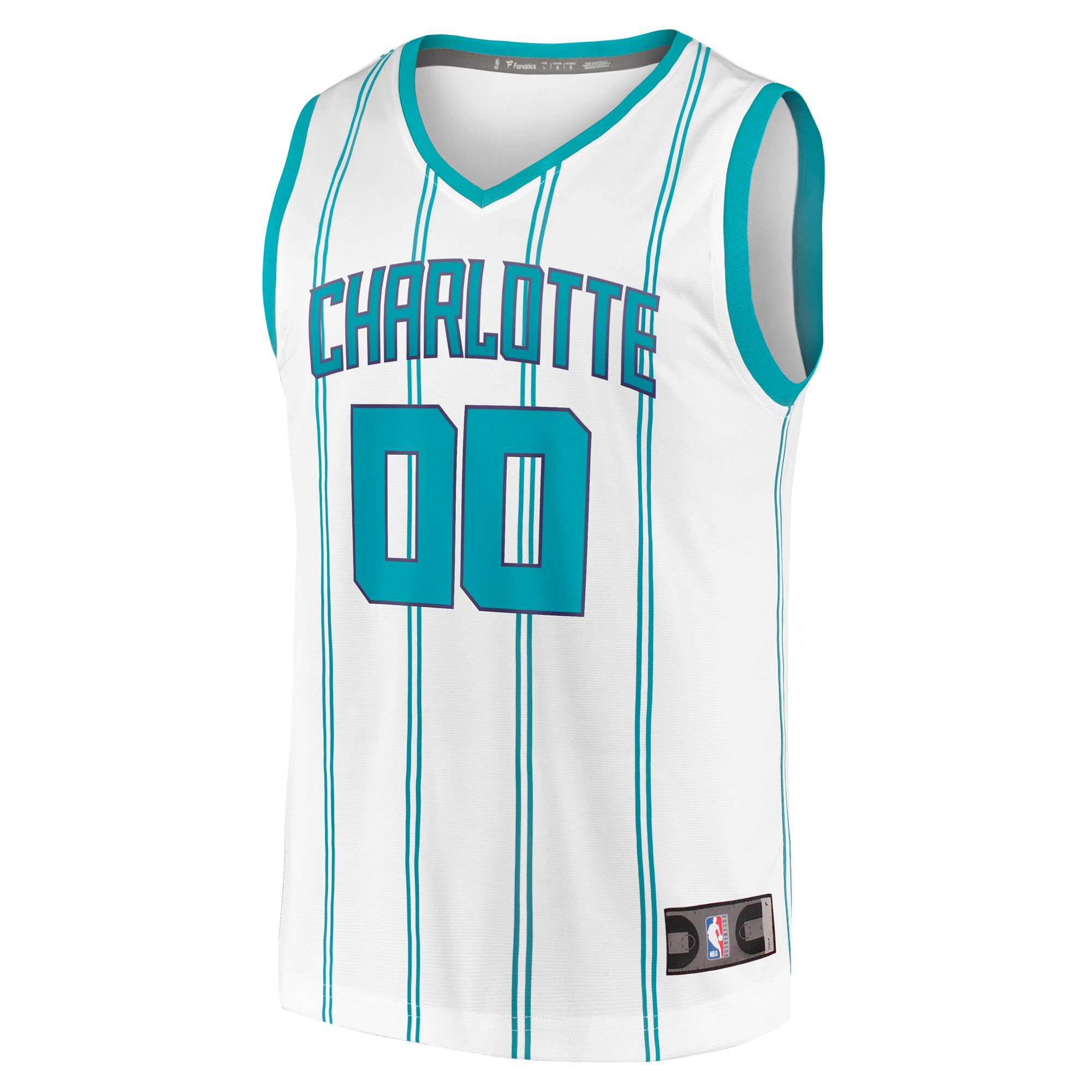 Charlotte Hornets Fanatics Fast Break Custom Replica Jersey - Association Edition - White cheap jerseys for sale - CheapJerseys.Shop