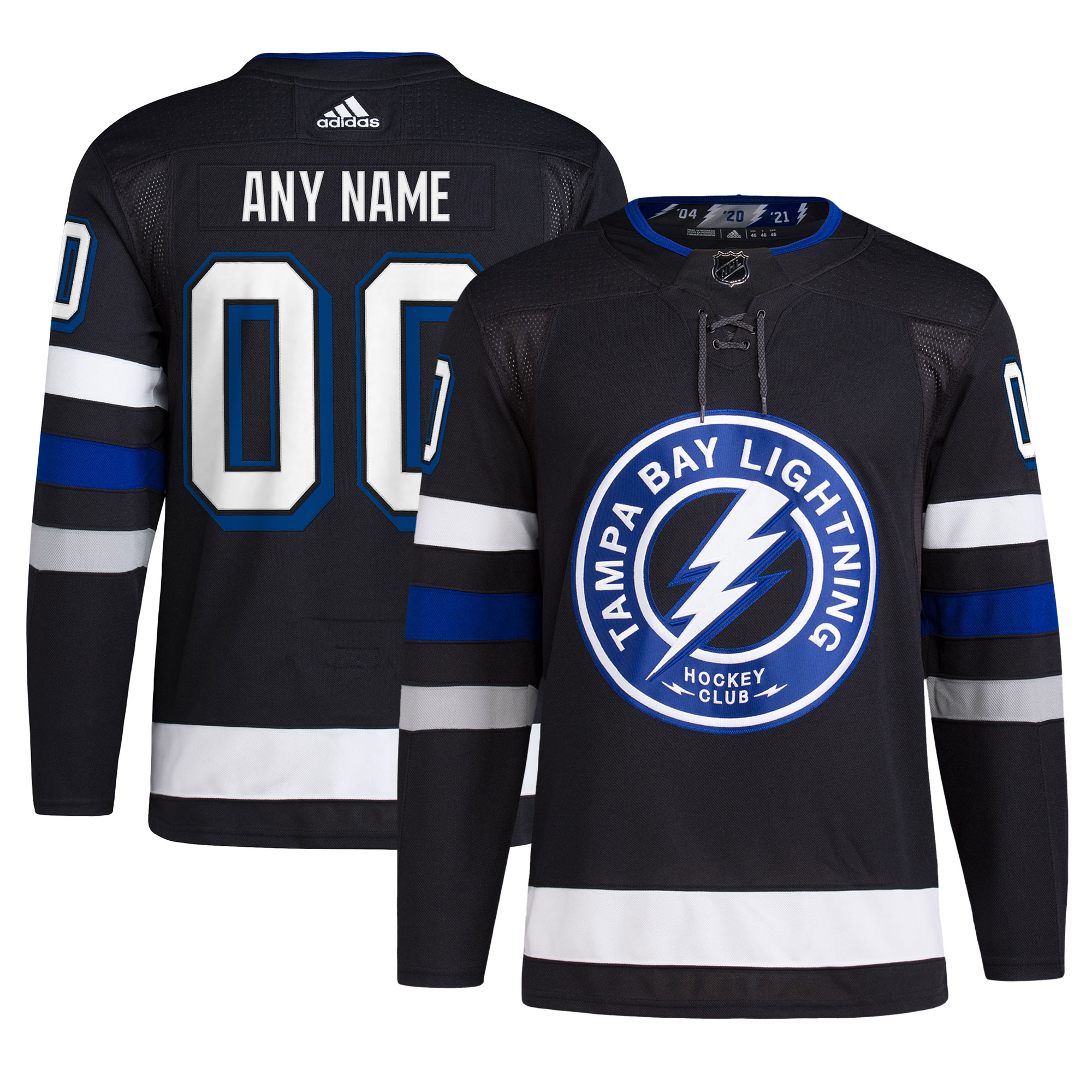Tampa Bay Lightning Alternate Primegreen Authentic Custom Jersey - Black cheap jerseys for sale - CheapJerseys.Shop