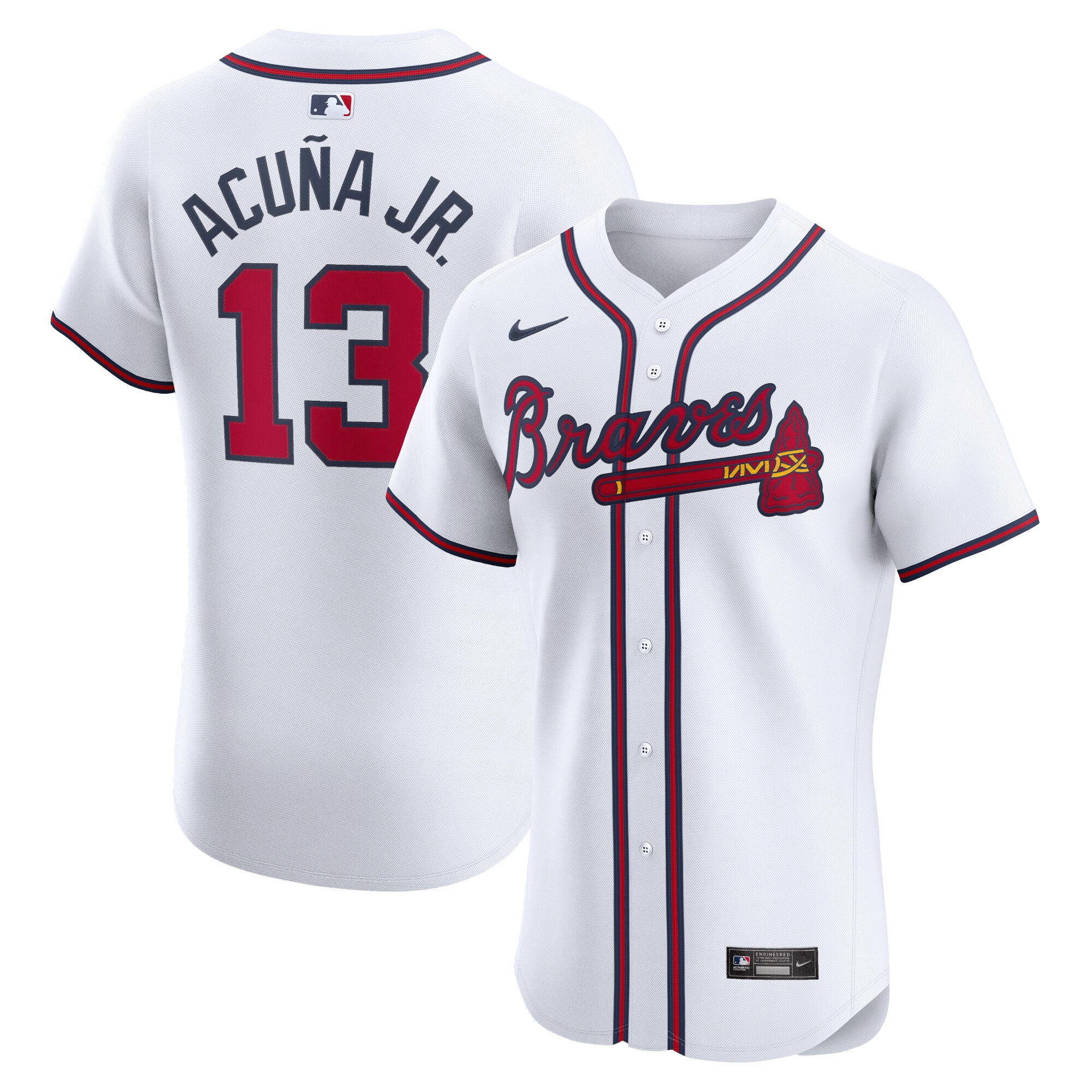Ronald Acu\u00c3\u00b1a Jr. Atlanta Braves Home Elite Jersey - White cheap jerseys for sale - CheapJerseys.Shop