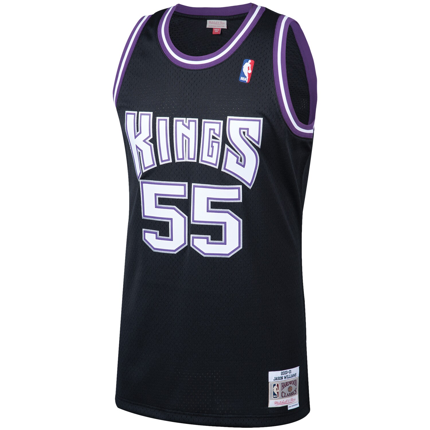 Jason Williams Sacramento Kings Mitchell & Ness 2000\/01 Hardwood Classics Swingman Jersey - Black cheap jerseys for sale - CheapJerseys.Shop