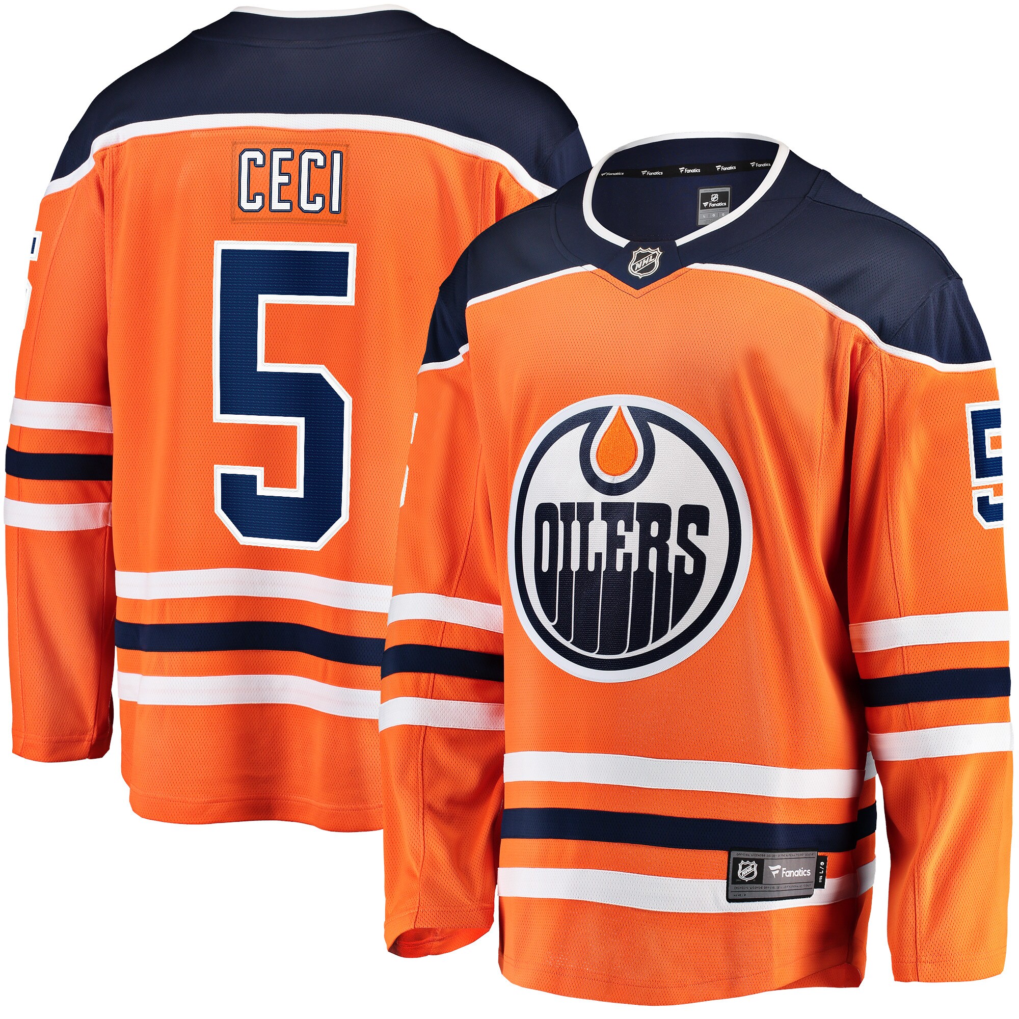 Cody Ceci Edmonton Oilers Fanatics Home Breakaway Player Jersey - Orange cheap jerseys for sale - CheapJerseys.Shop