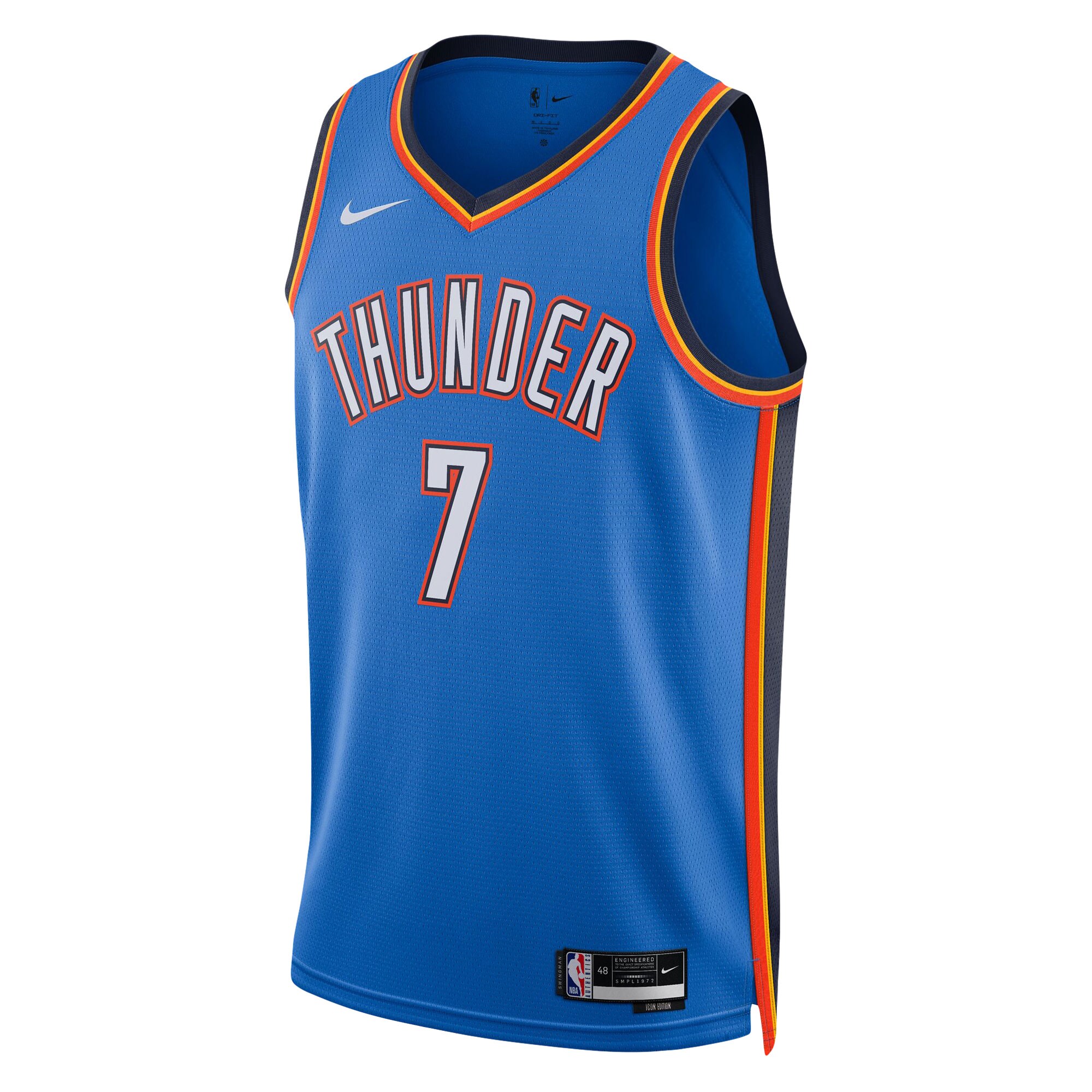 Chet Holmgren Oklahoma City Thunder Unisex 2022 Draft First Round Pick Player Swingman Jersey - Icon Edition - Blue cheap jerseys for sale - CheapJerseys.Shop