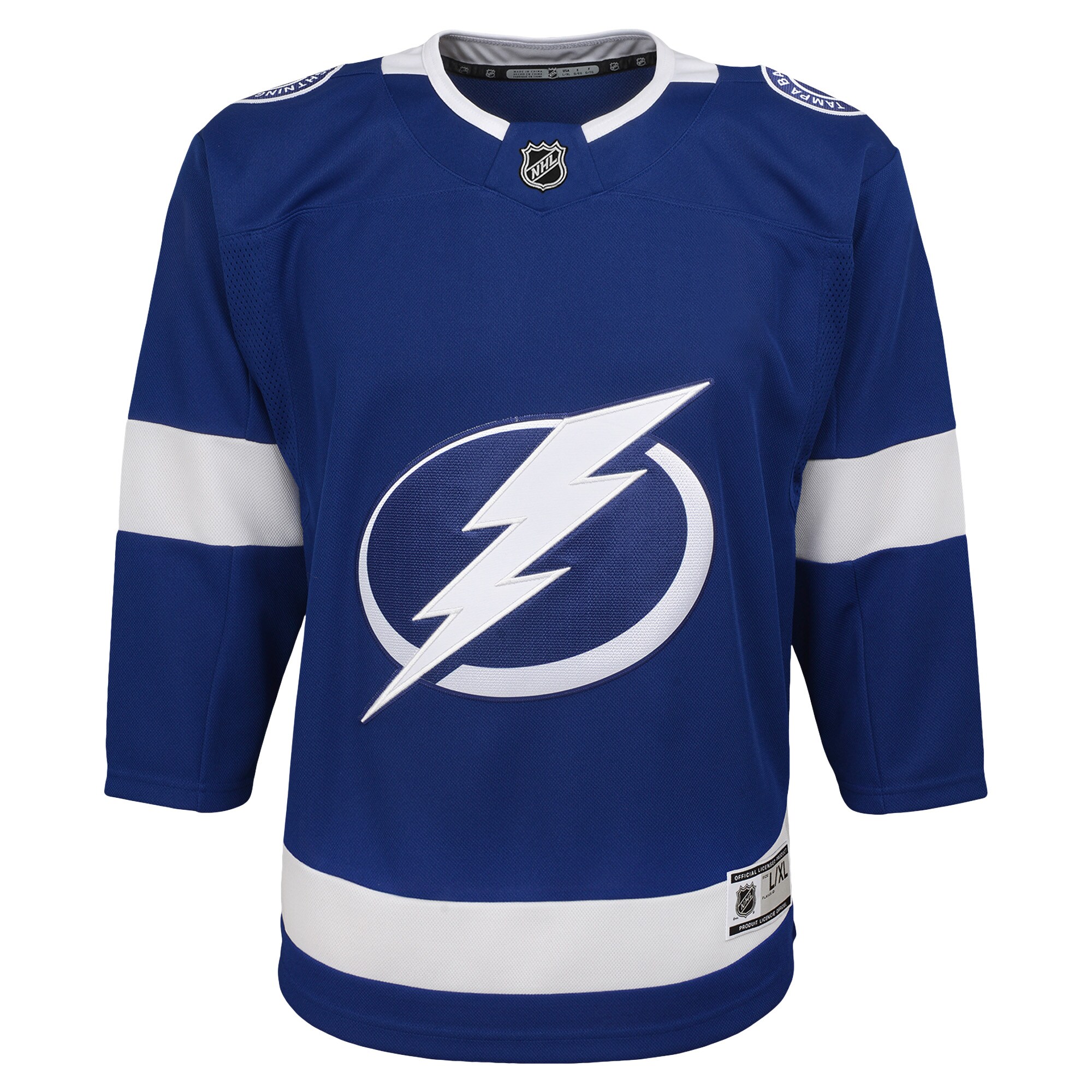 Tampa Bay Lightning Youth Home Blank Premier Jersey - Blue cheap jerseys for sale - CheapJerseys.Shop
