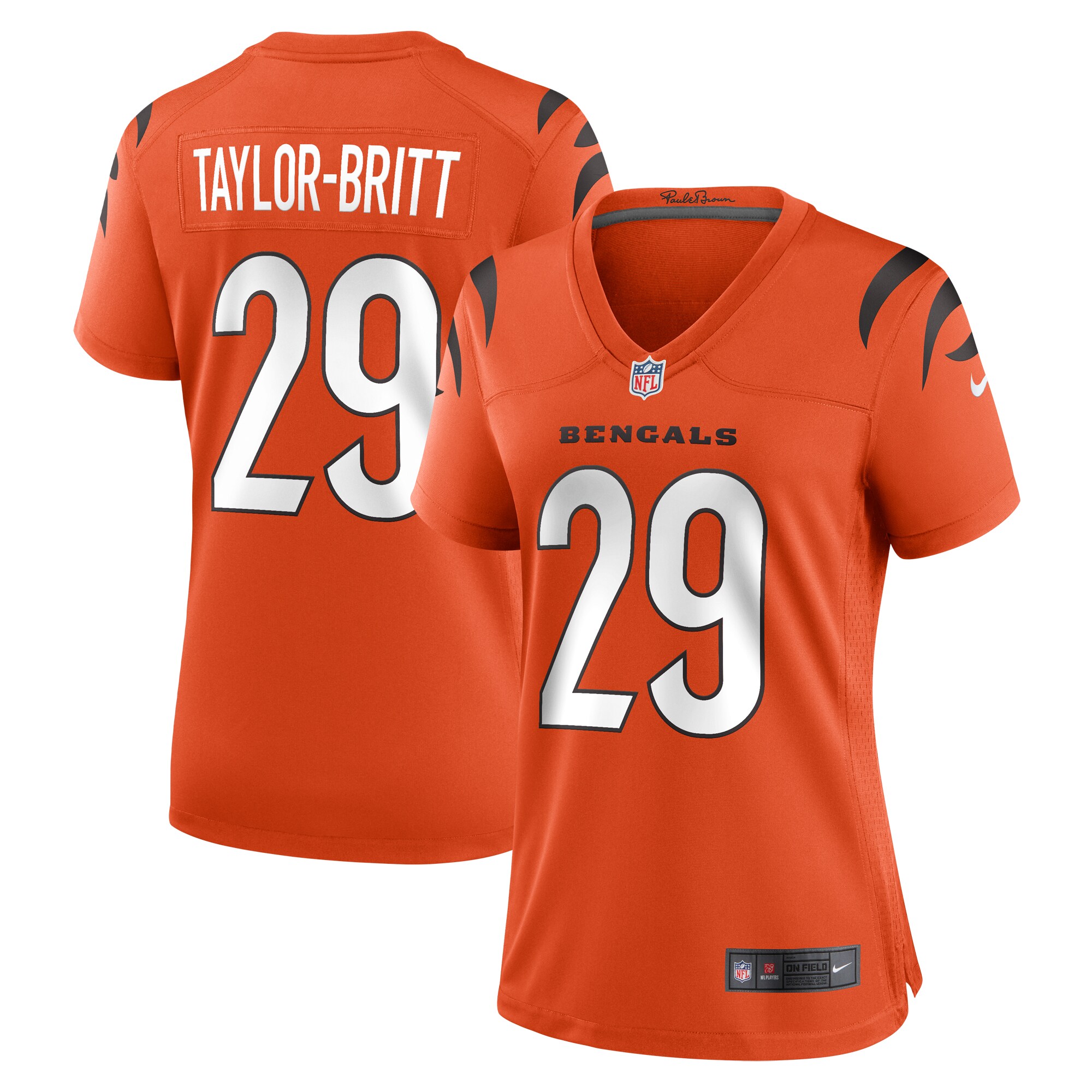 Cam Taylor-Britt Cincinnati Bengals Women's Alternate Game Jersey - Orange cheap jerseys for sale - CheapJerseys.Shop