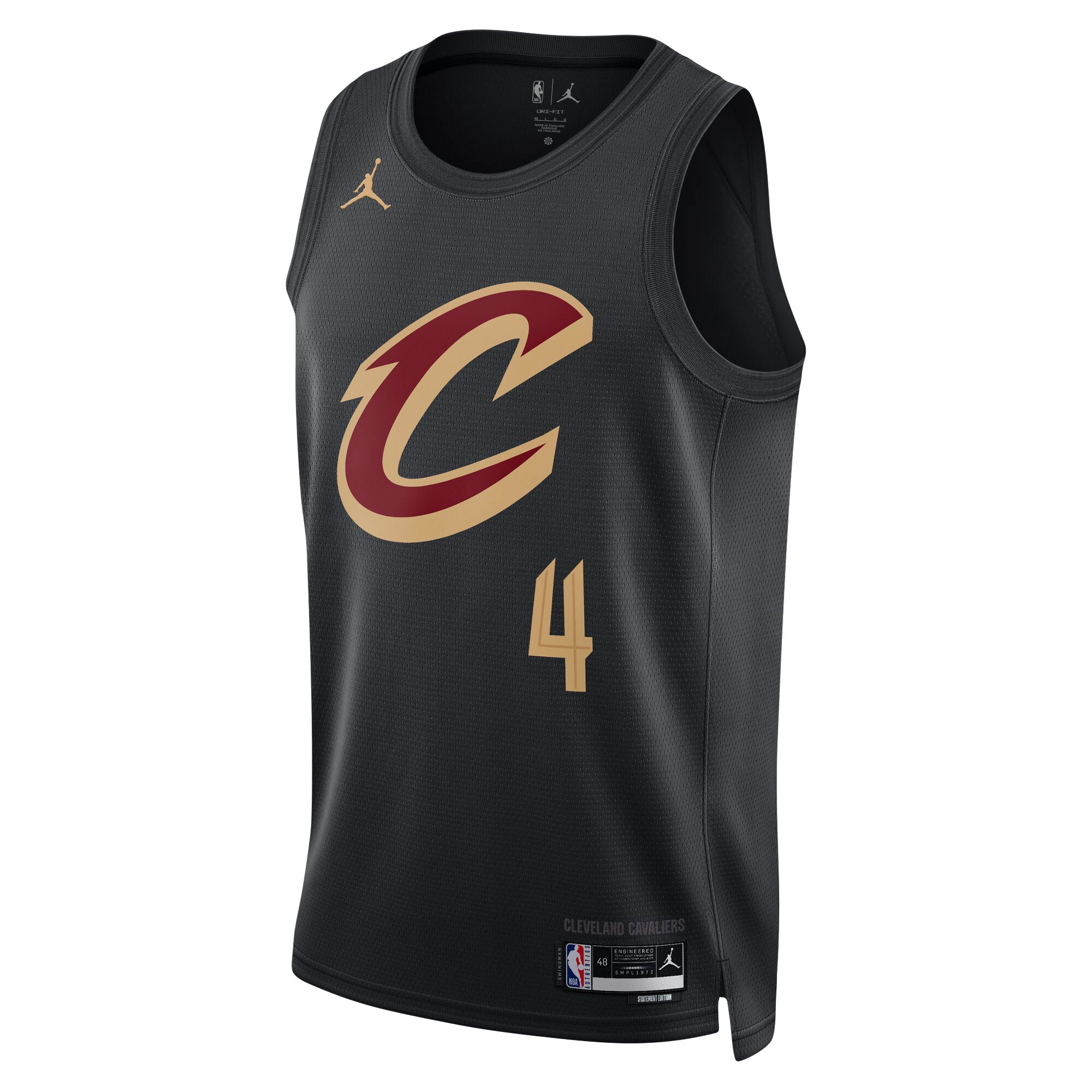 Evan Mobley Cleveland Cavaliers Jordan Brand Unisex Swingman Jersey - Statement Edition - Black cheap jerseys for sale - CheapJerseys.Shop
