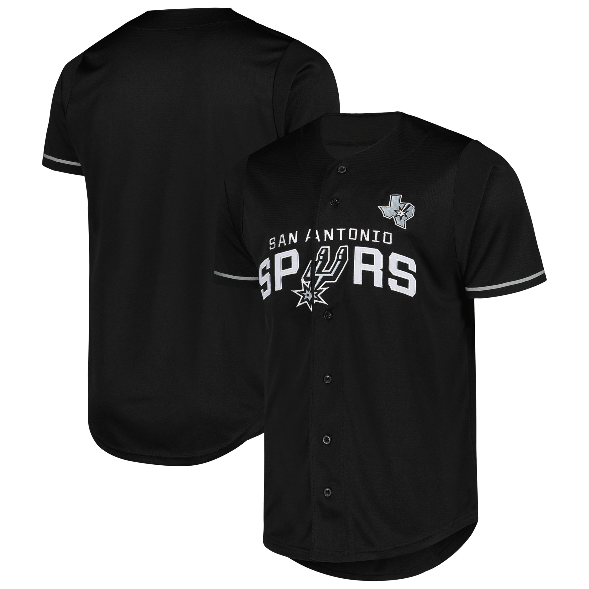 San Antonio Spurs Fanatics Pop Baseball Jersey - Black cheap jerseys for sale - CheapJerseys.Shop
