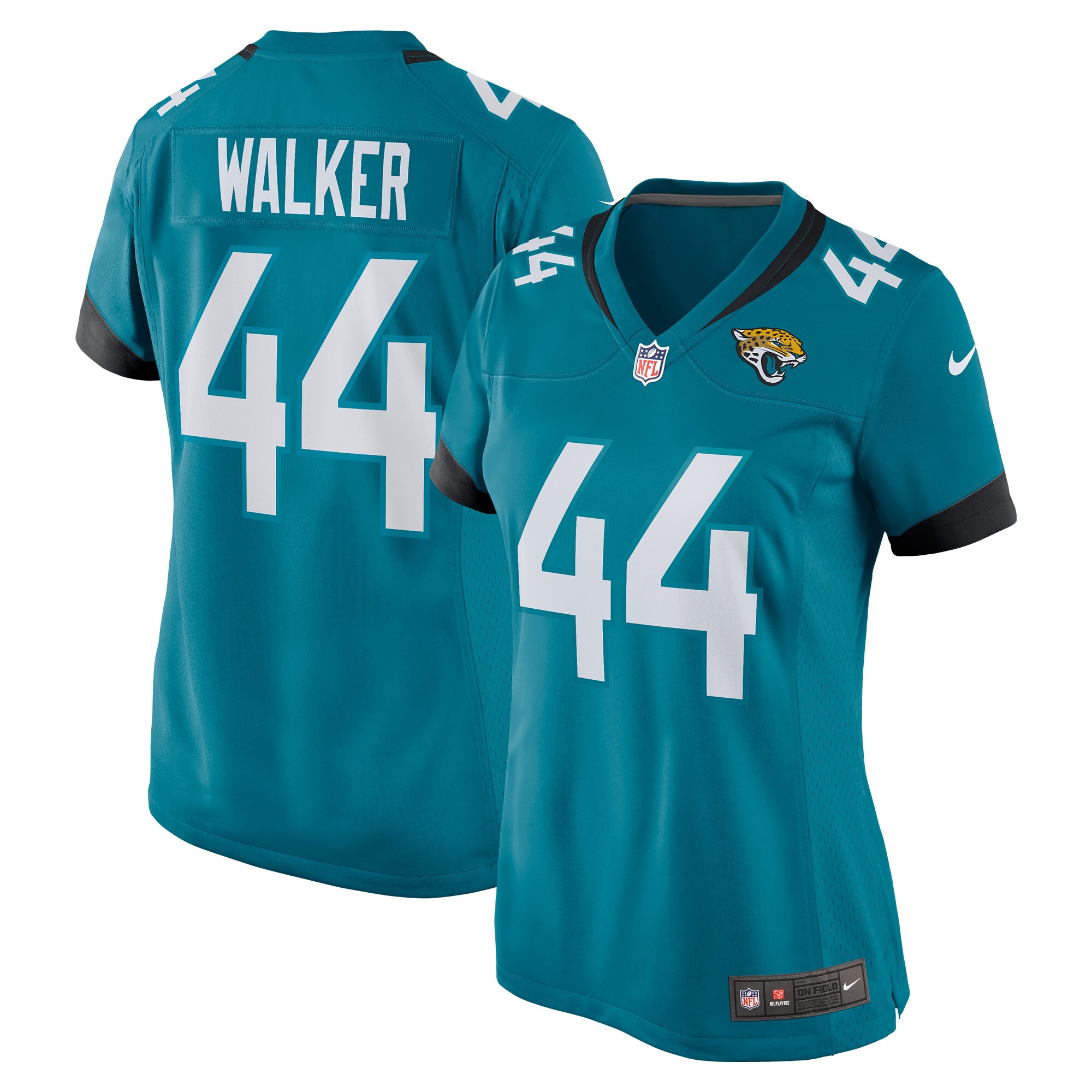 Travon Walker Jacksonville Jaguars Women's Player Jersey - Teal cheap jerseys for sale - CheapJerseys.Shop