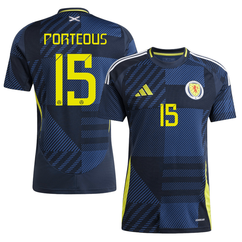 Ryan Porteous 15 Scotland National Team 2024 Home Men Jersey - Navy cheap jerseys for sale - CheapJerseys.Shop