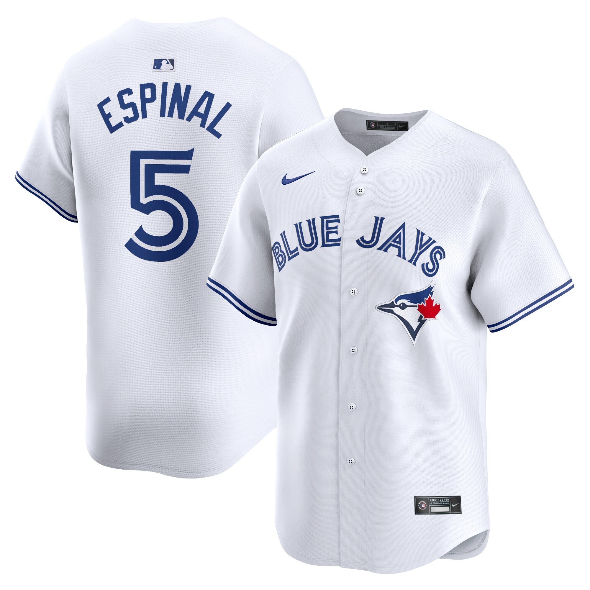 Santiago Espinal Toronto Blue Jays Home Limited Player Jersey - White cheap jerseys for sale - CheapJerseys.Shop