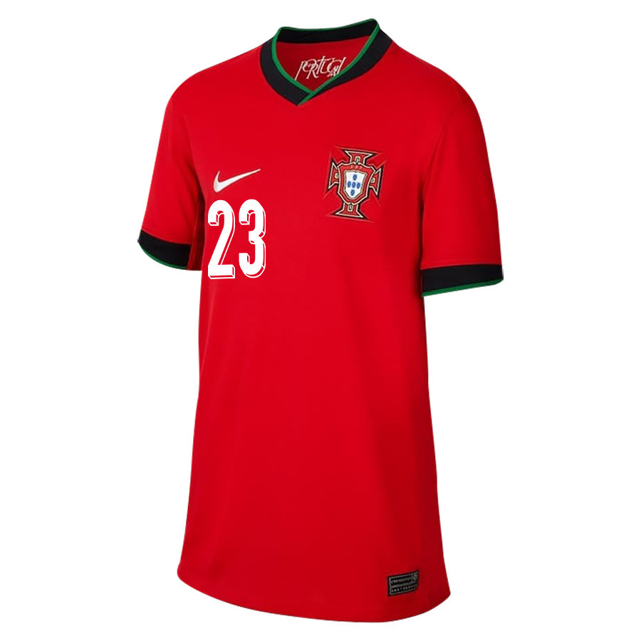 Vitinha 23 Portugal National Team 2024/25 Home YOUTH Jersey - Red cheap jerseys for sale - CheapJerseys.Shop