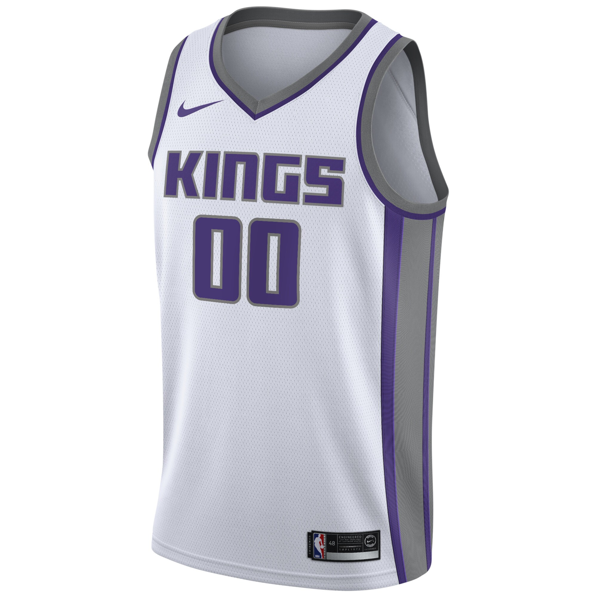 Sacramento Kings Swingman Custom Jersey White - Association Edition cheap jerseys for sale - CheapJerseys.Shop