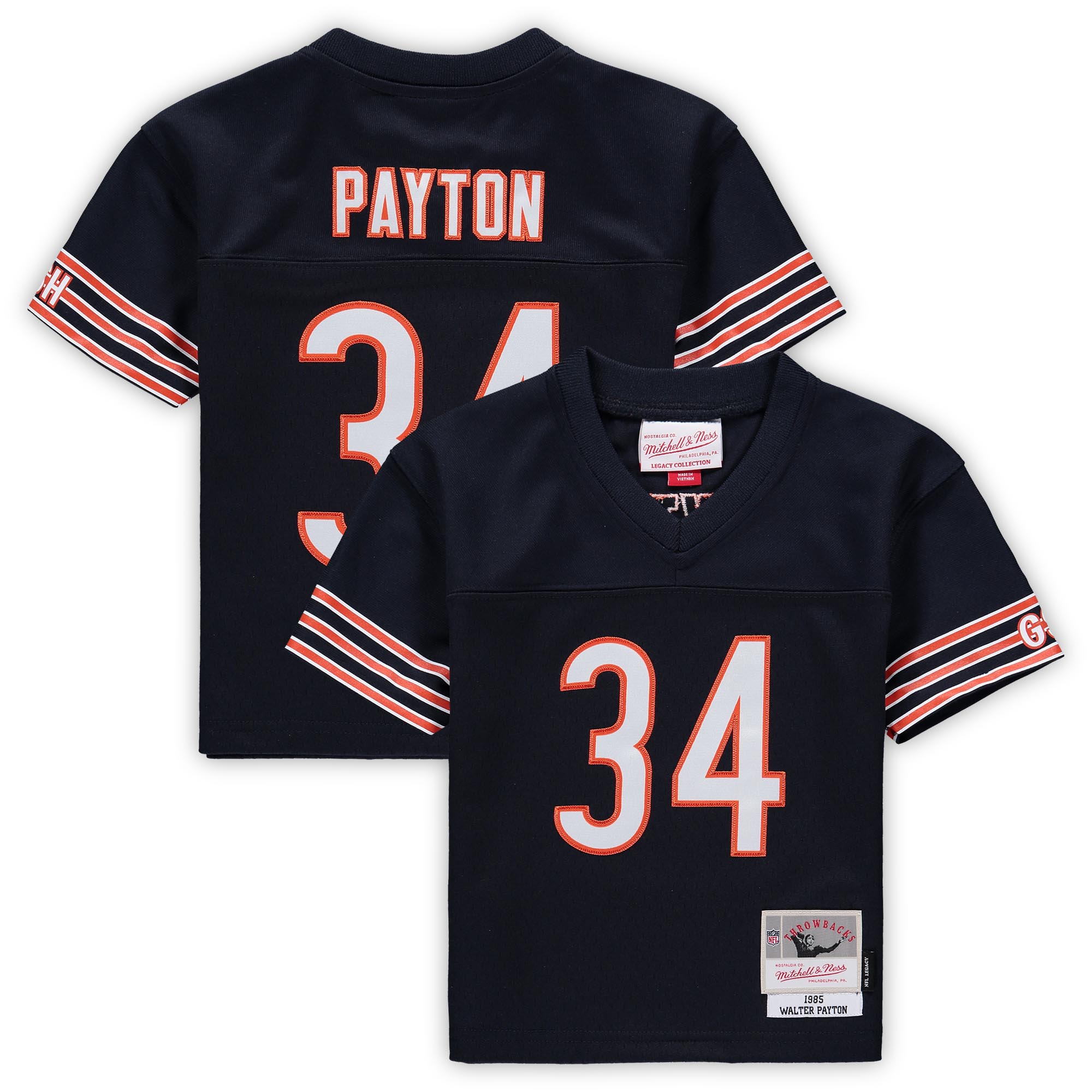 Walter Payton Chicago Bears Mitchell & Ness Toddler 1985 Retired Legacy Jersey - Navy cheap jerseys for sale - CheapJerseys.Shop